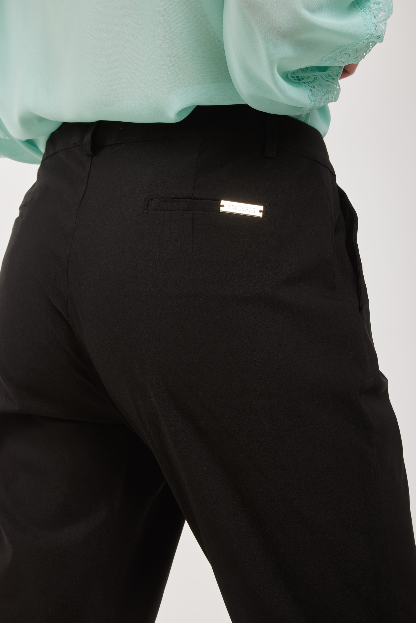 TWINSET Schwarz Zigarettenhose