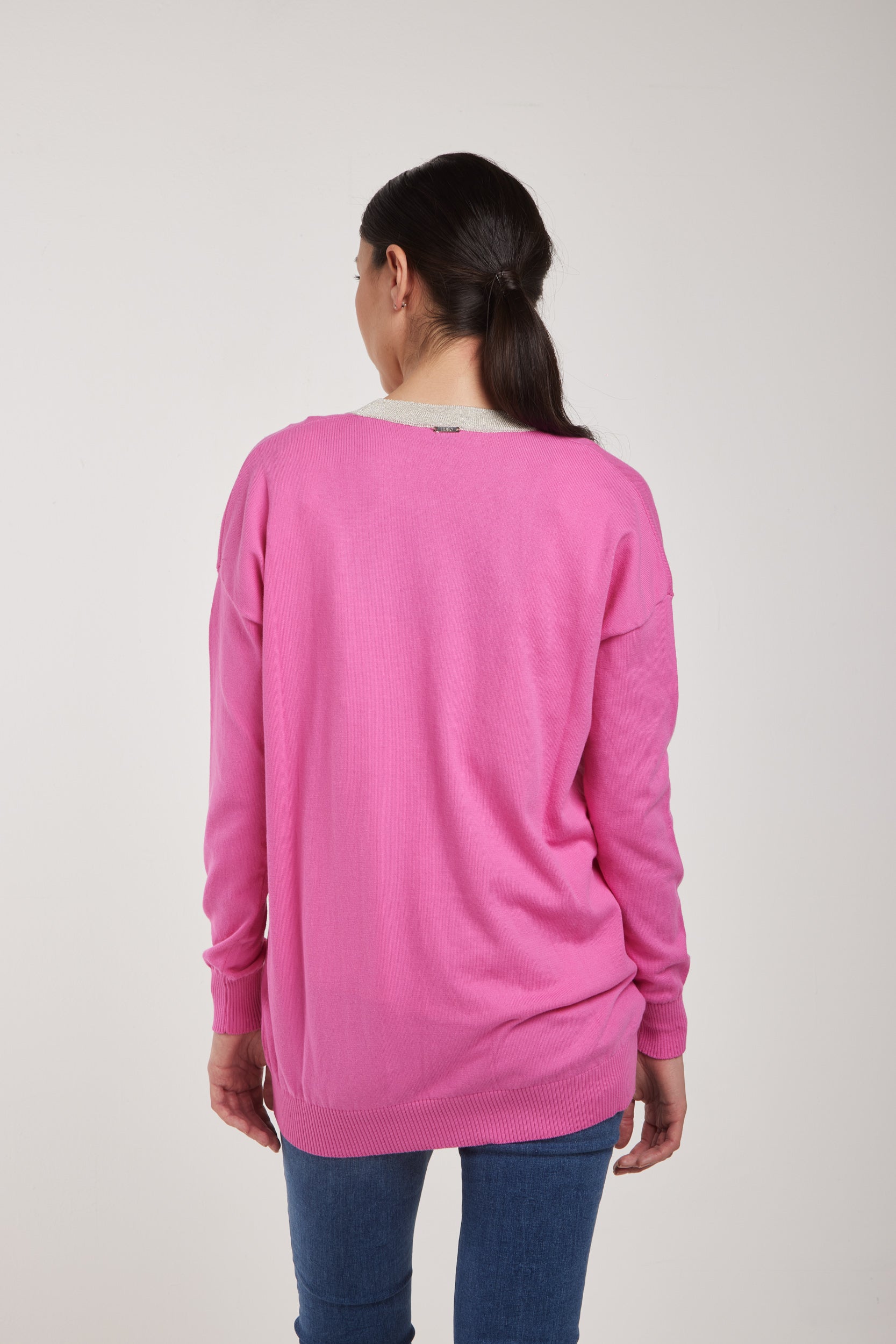 LIU-JO Strickjacke Rose und Beige