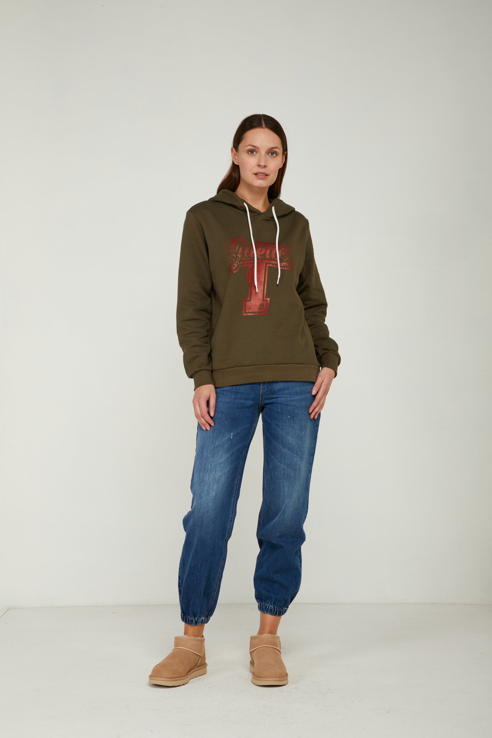 GAELLE Grüne Sweatshirt mit Logo