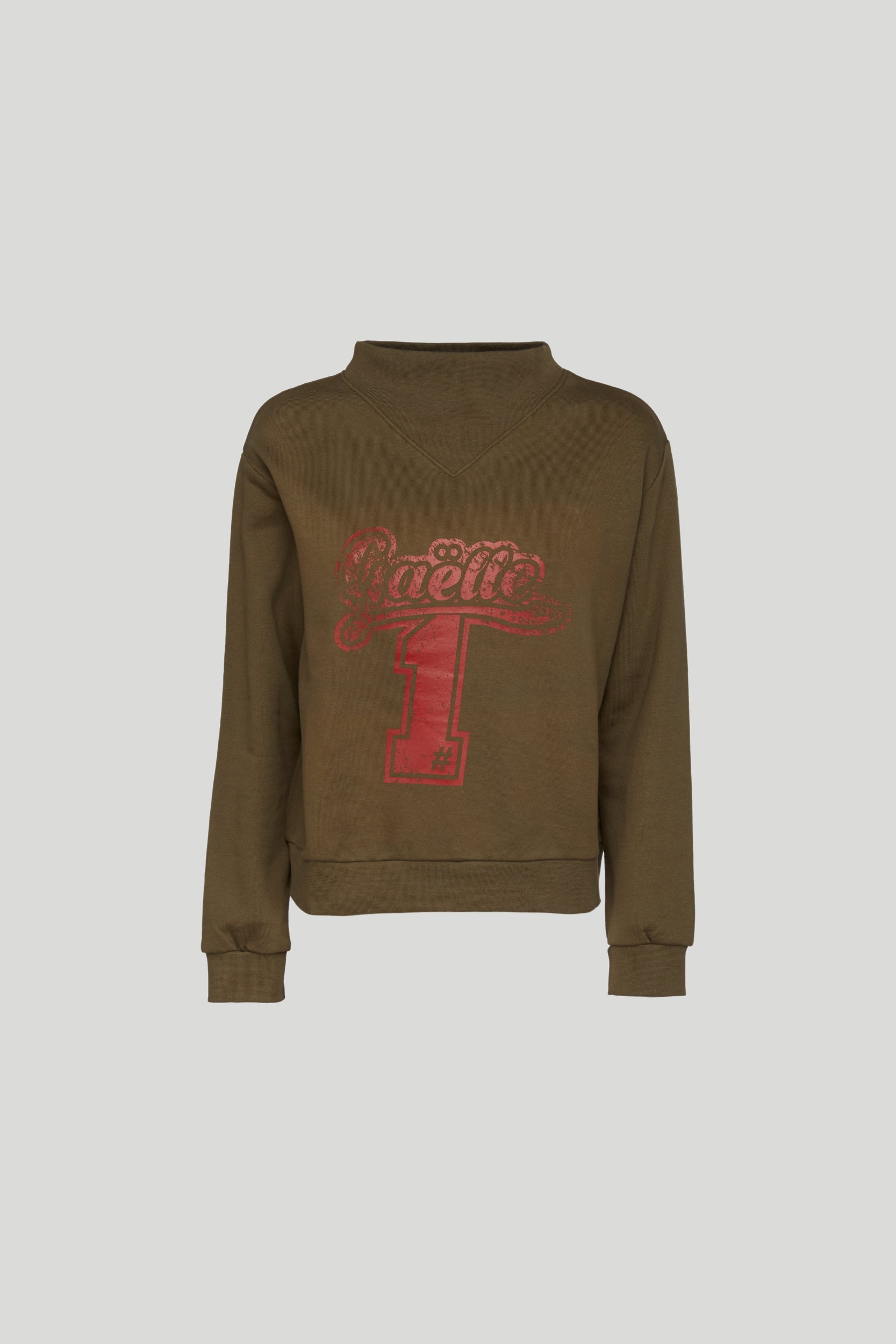 GAELLE Grüne Sweatshirt mit hohem Kragen