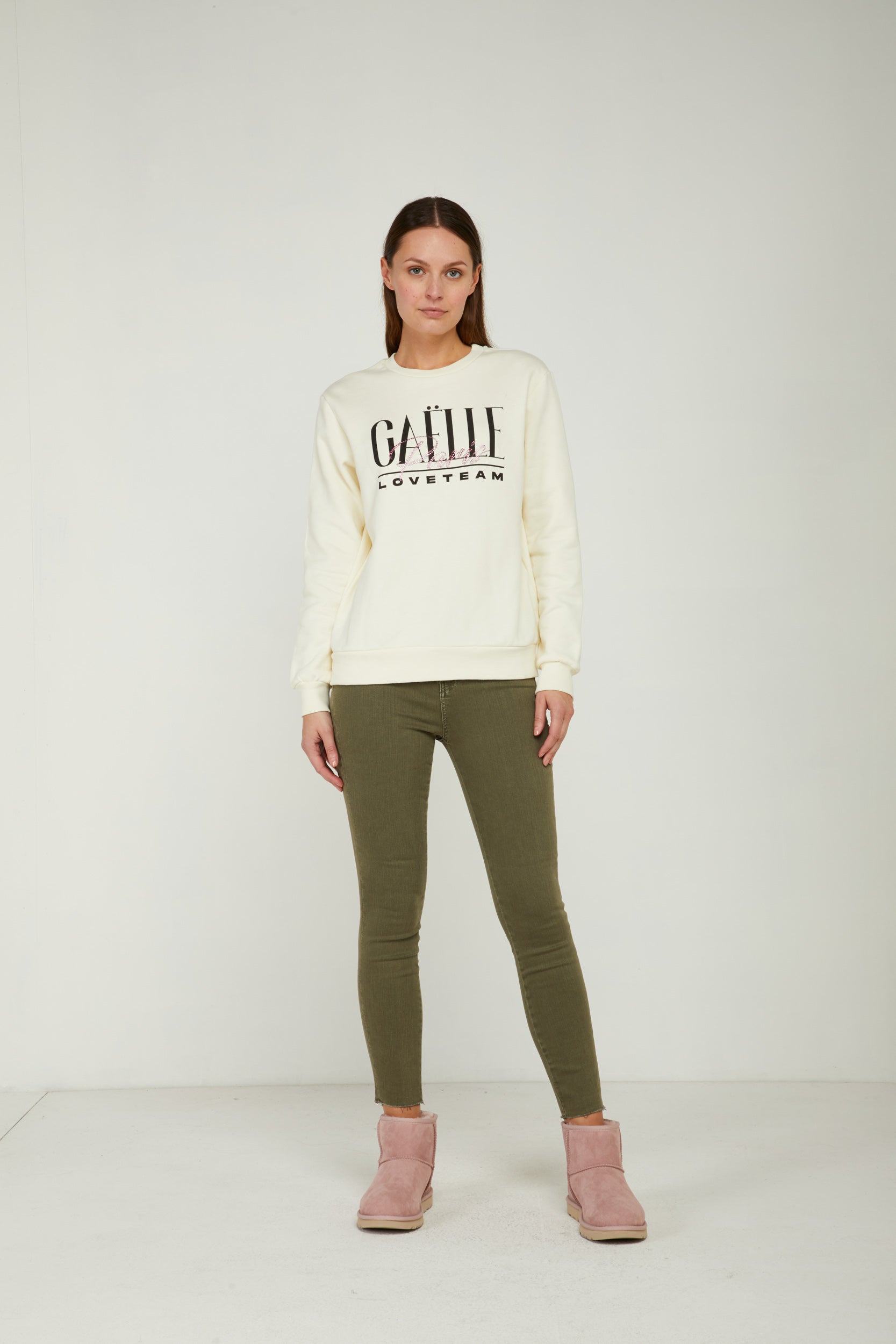 GAELLE Jeans Grüne Militare