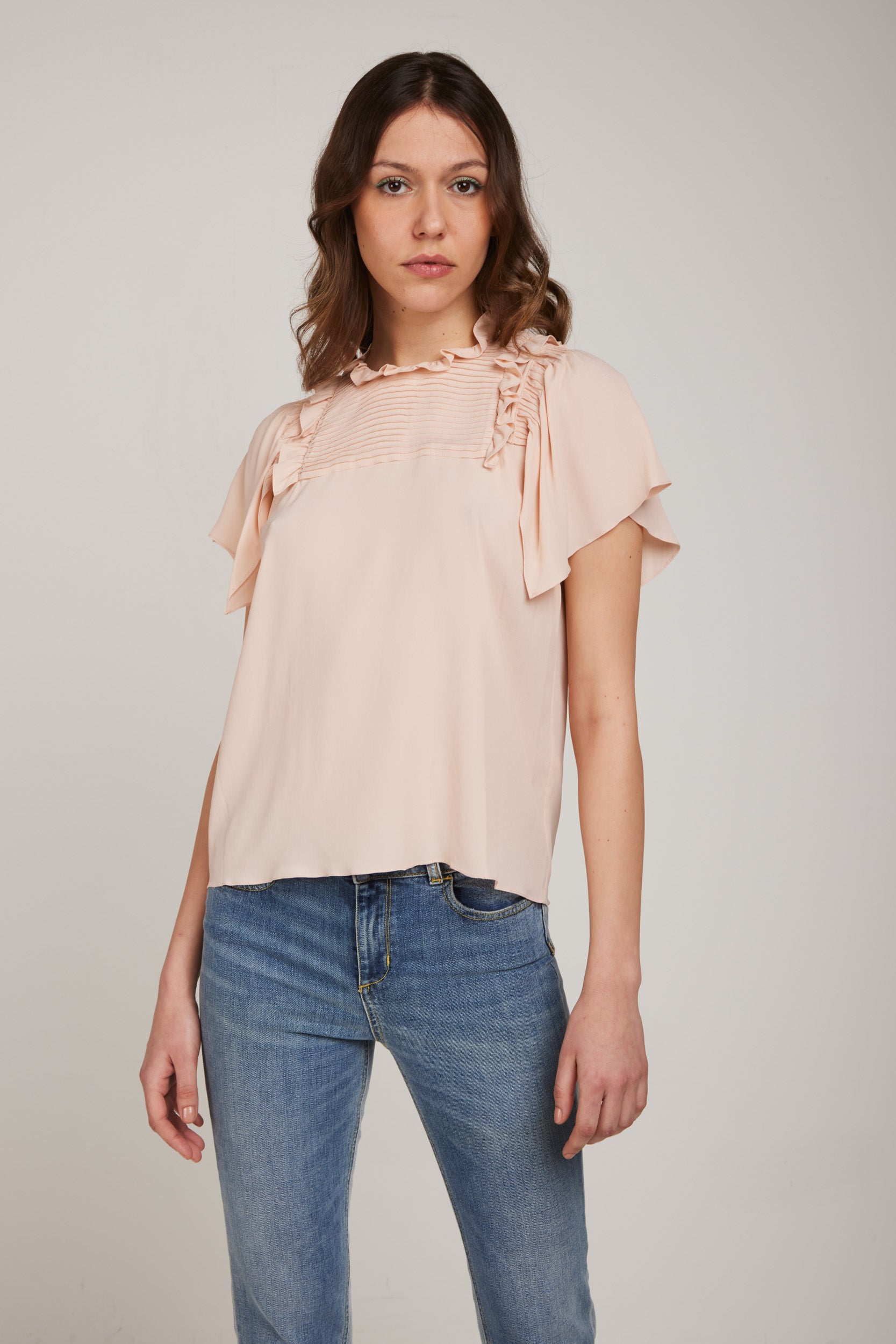 TWINSET Chiffonbluse in Rose