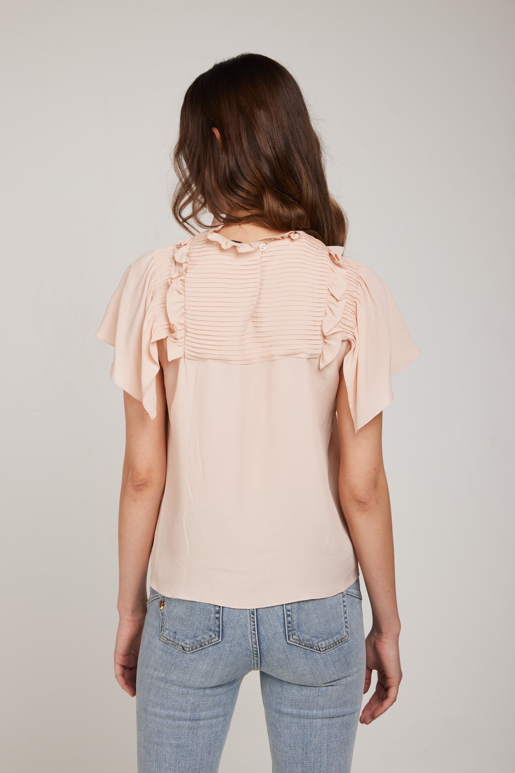 TWINSET Chiffonbluse in Rose