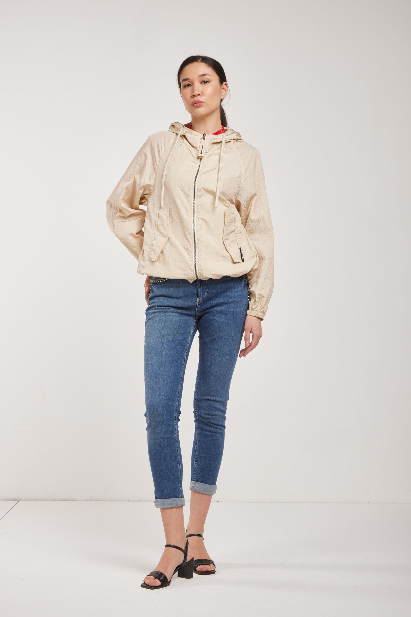 OOF WEAR Cremefarbene Windjacke