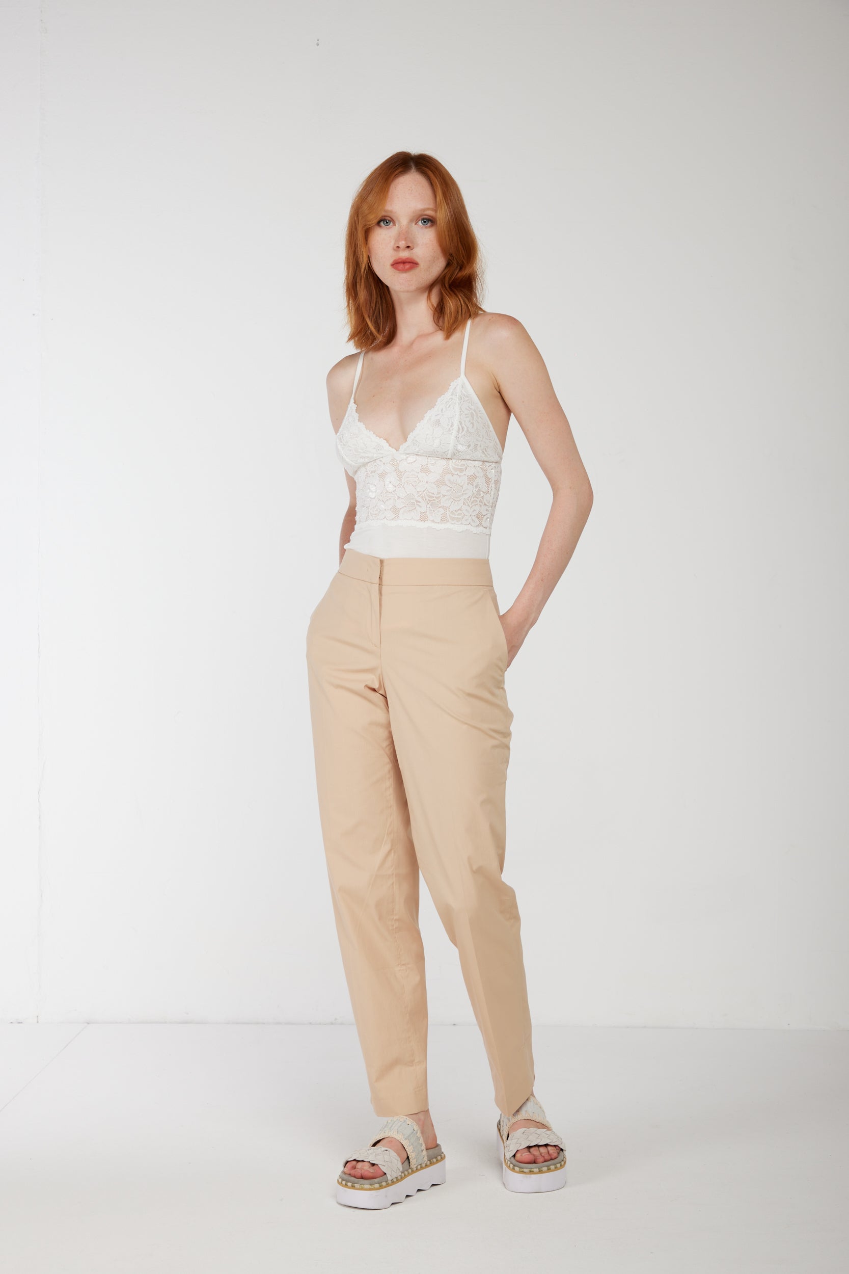 TWINSET Beige Chinohose