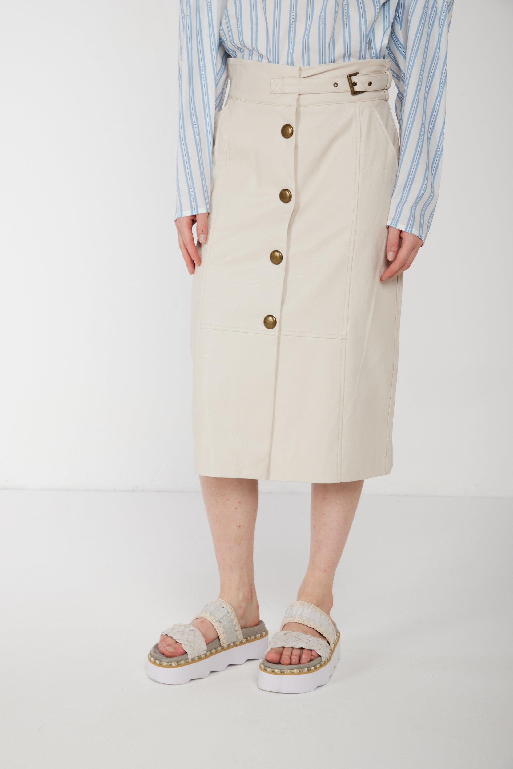 TWINSET Weiße Longuette Rock