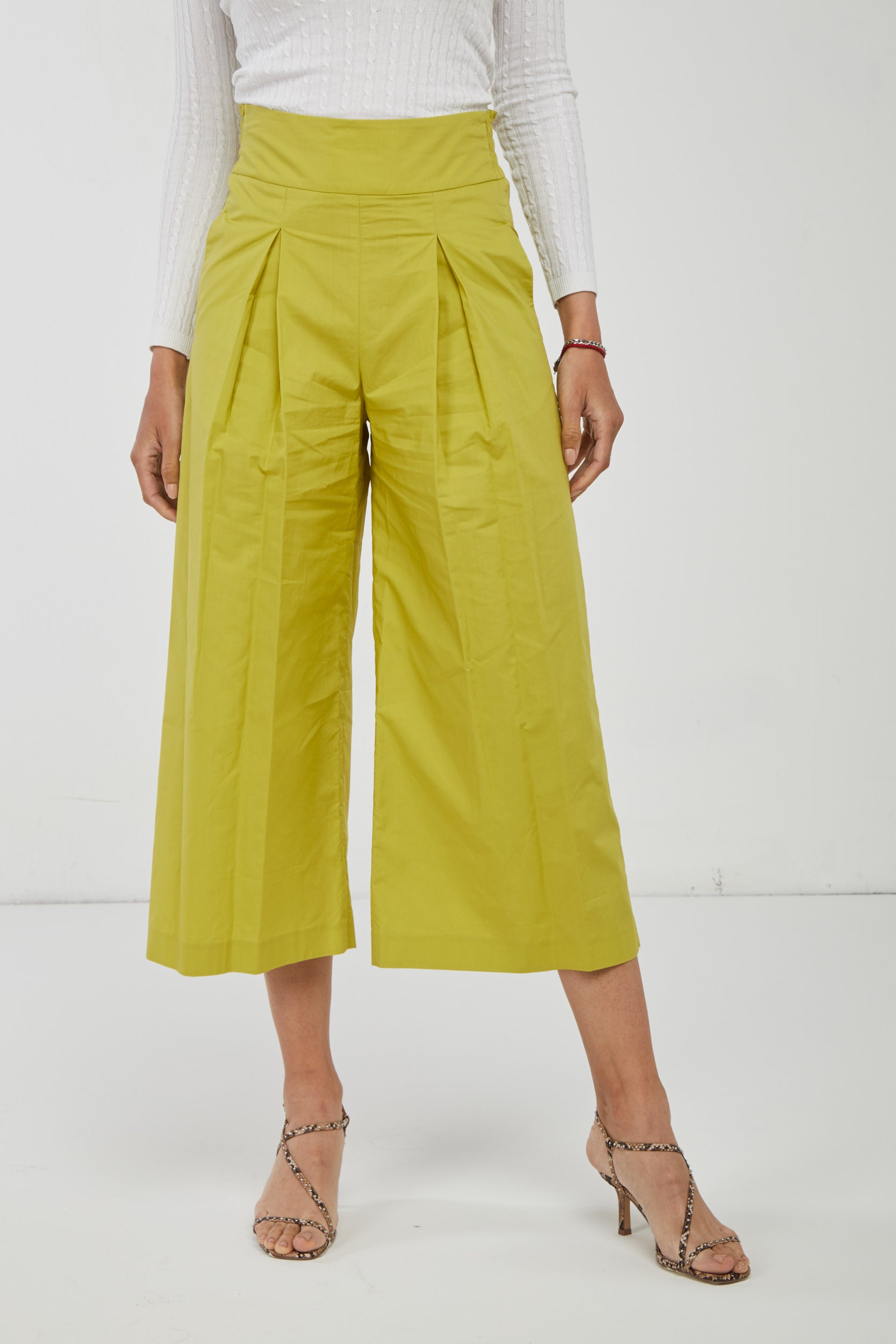 PINKO Senffarbene Wadenhose