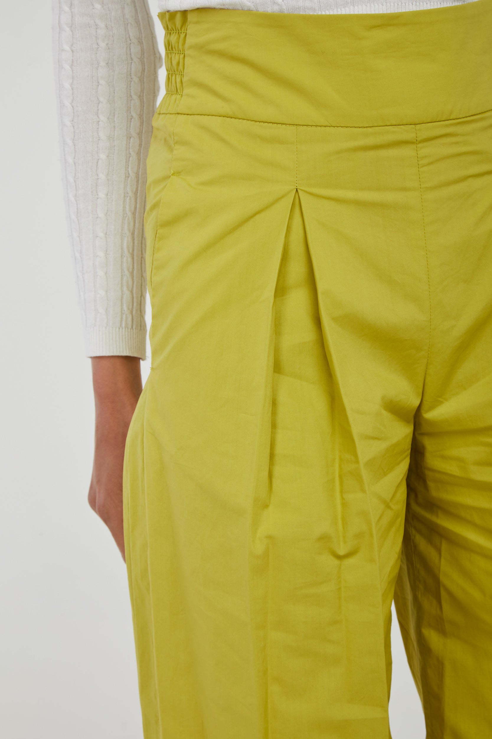 PINKO Senffarbene Wadenhose