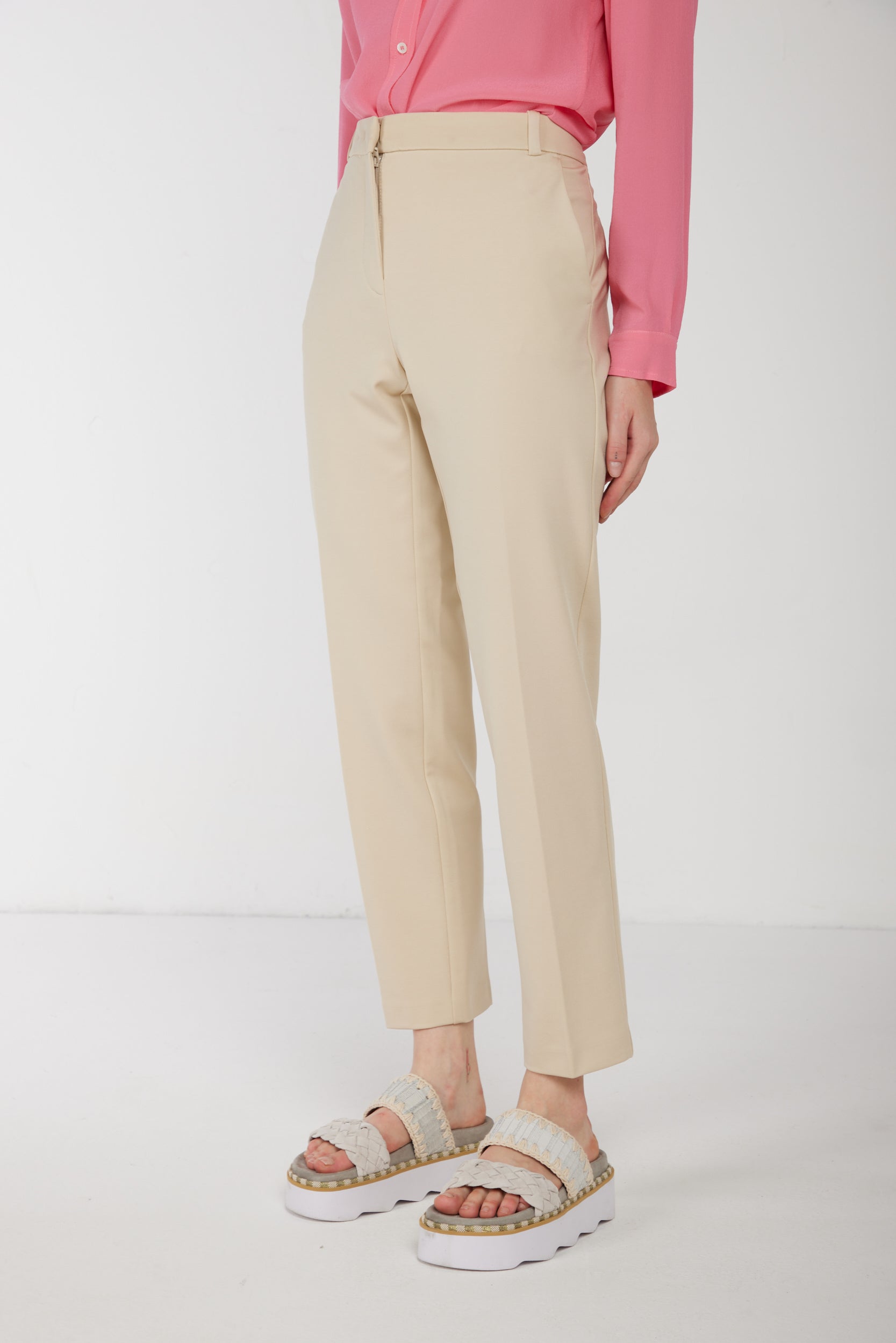 PINKO Beige Zigarettenhose