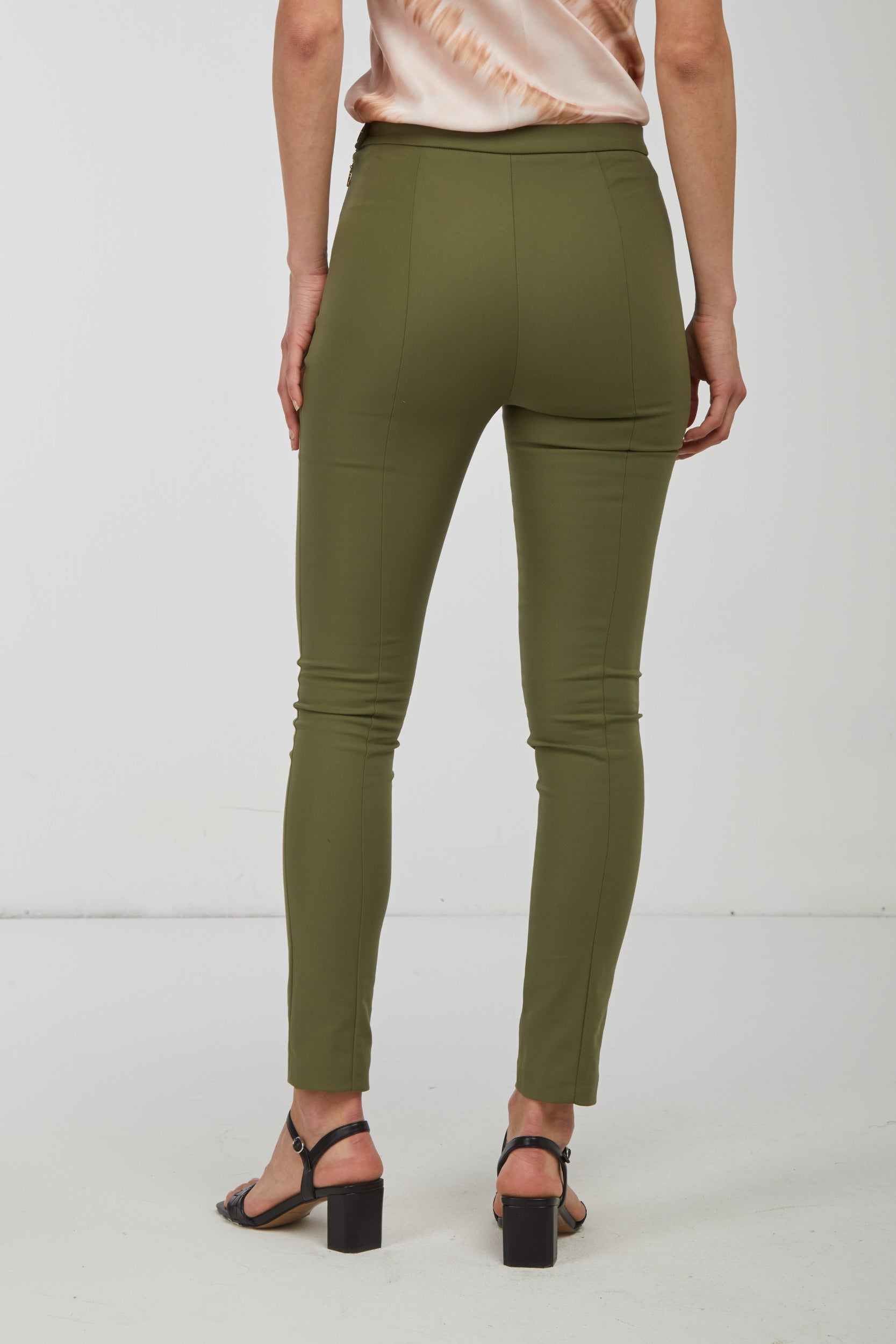 PATRIZIA PEPE Slim Grüne Hose