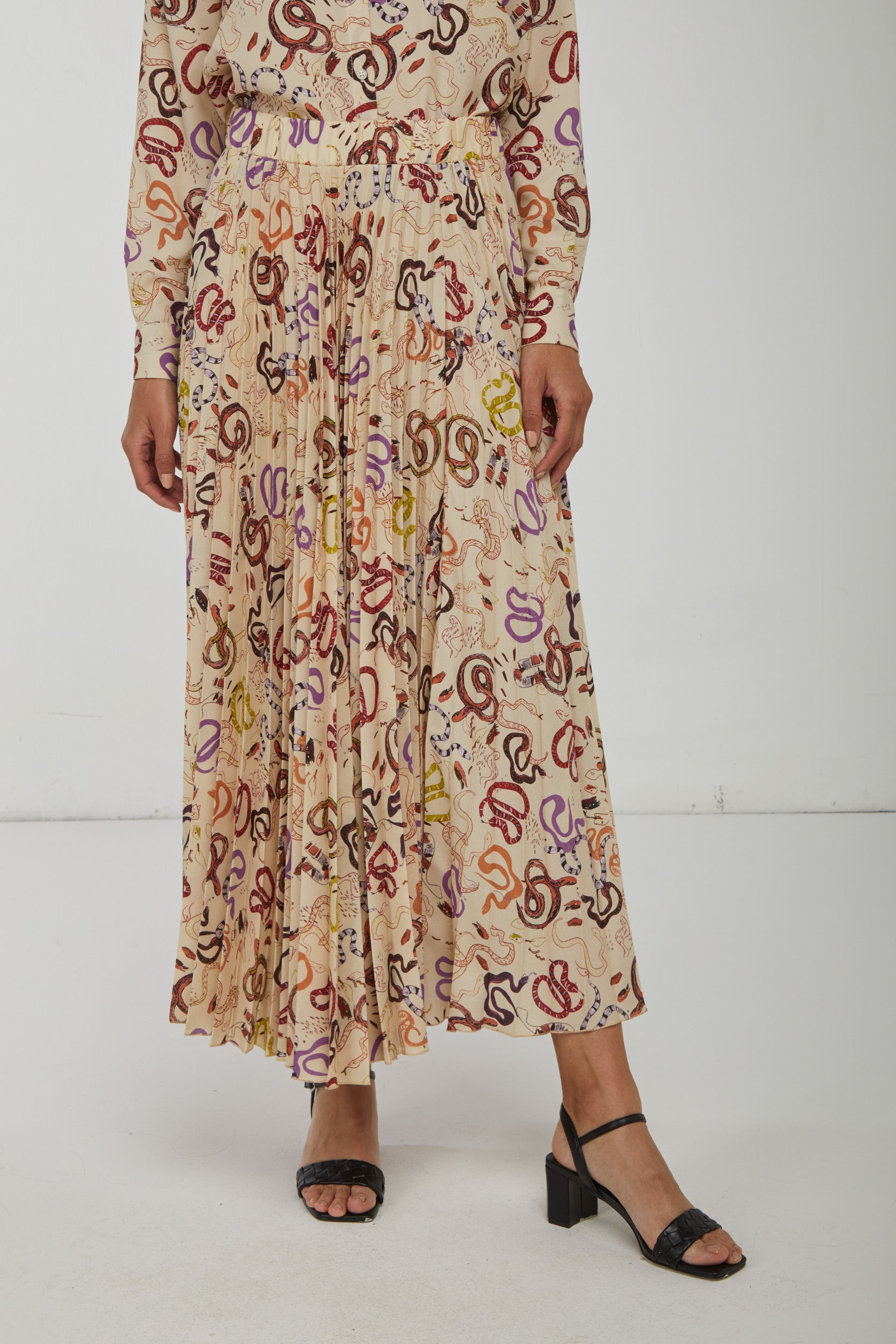 OTTOD'AME Rock Faltenrock mit abstraktem Druck