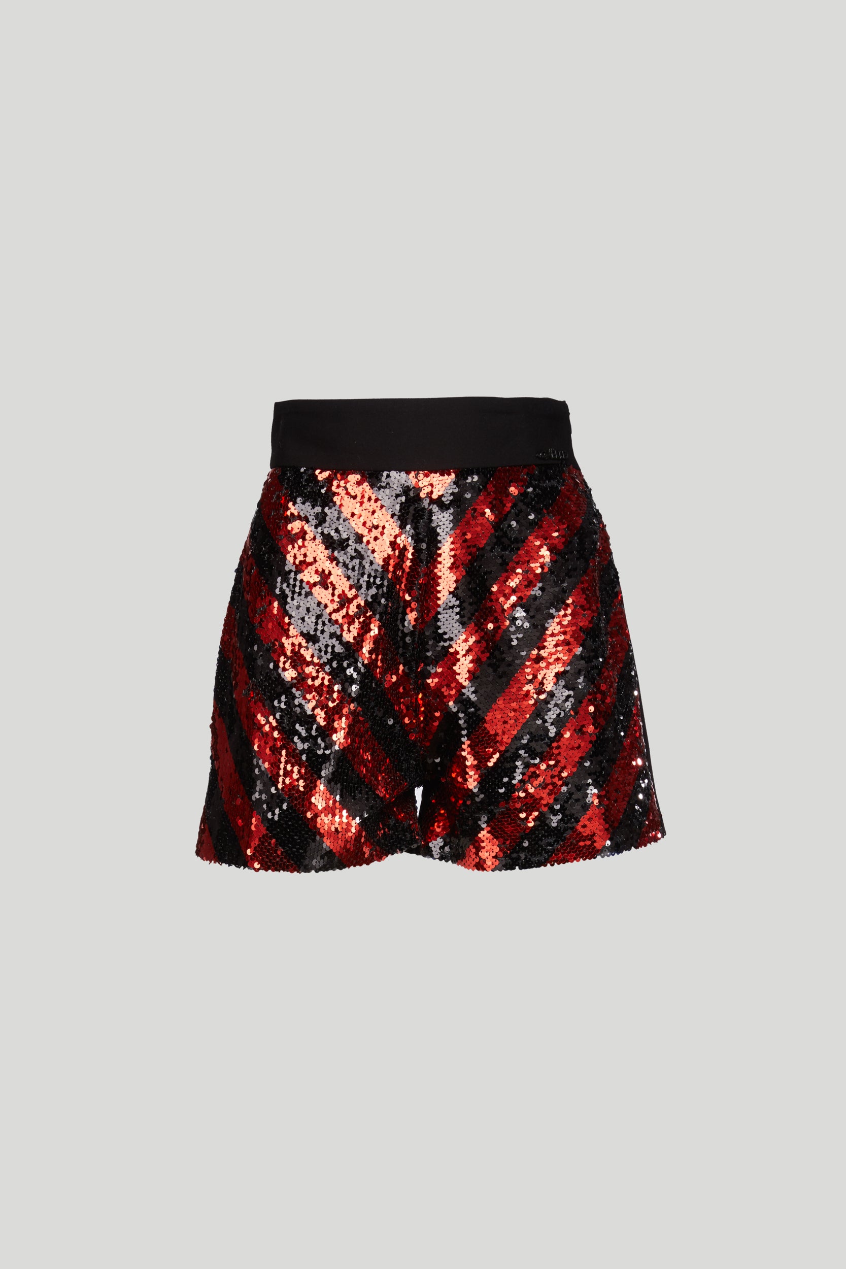 GAELLE Shorts mit hoher Taille und Pailletten