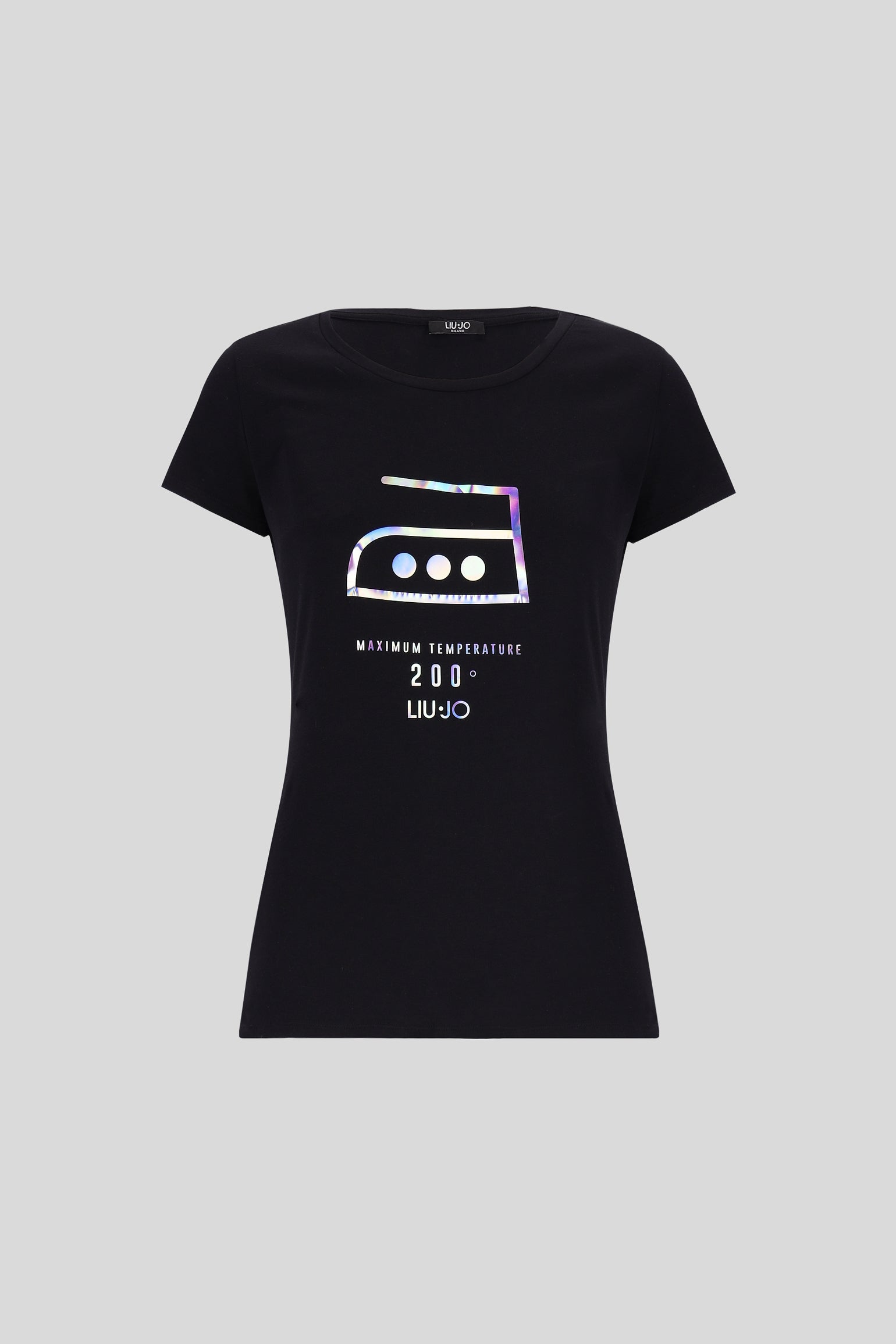 LIU JO Schwarz T-Shirt mit Aufdruck