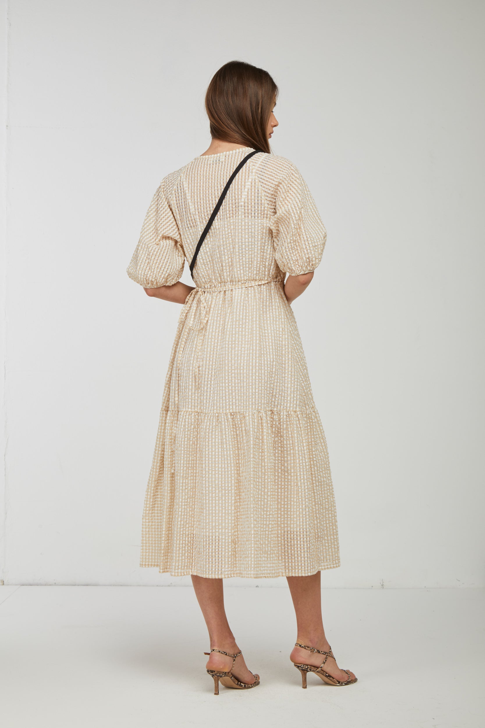 OTTOD'AME Kreuzkaro-Kleid