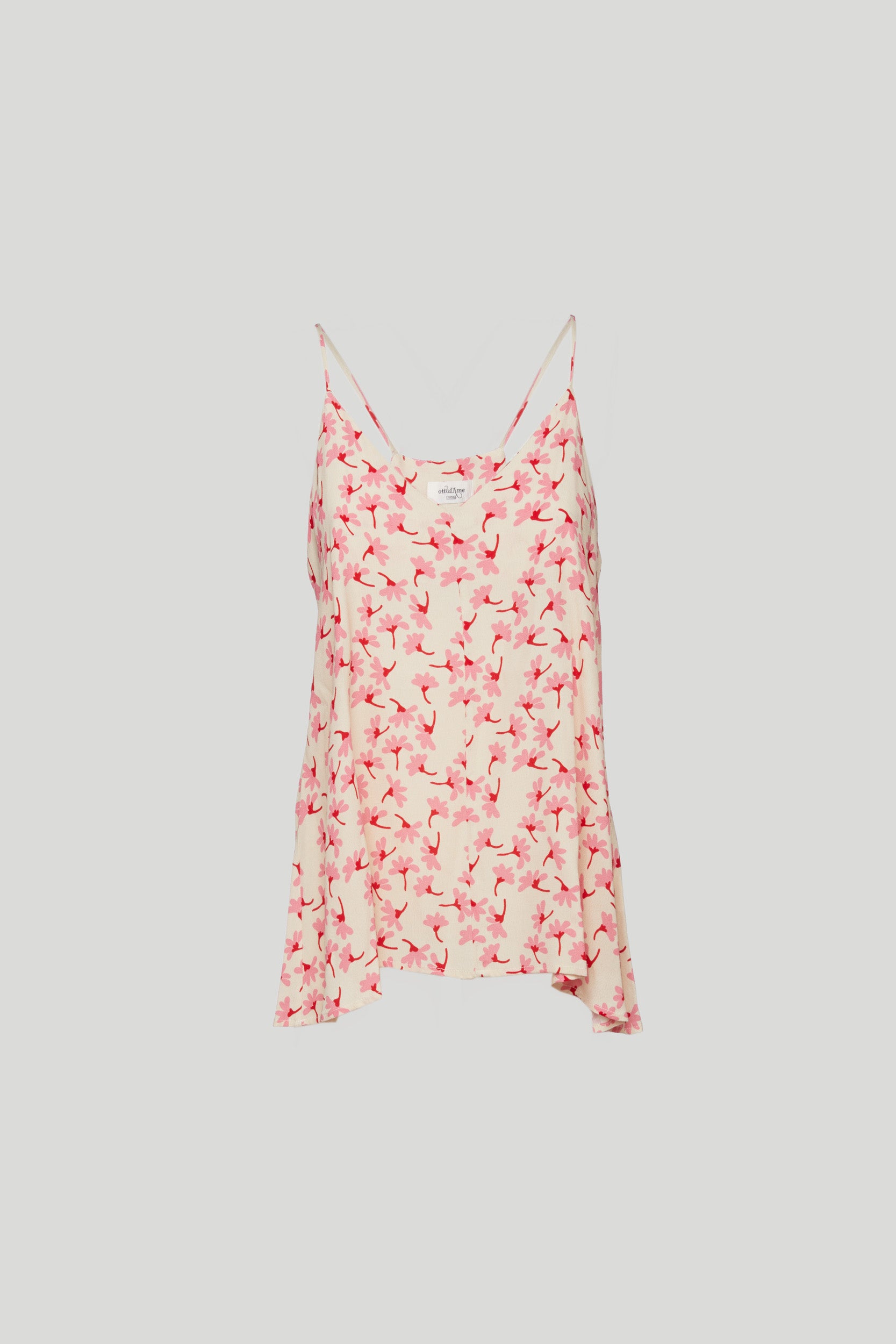 OTTOD'AME Top Beige Fiori