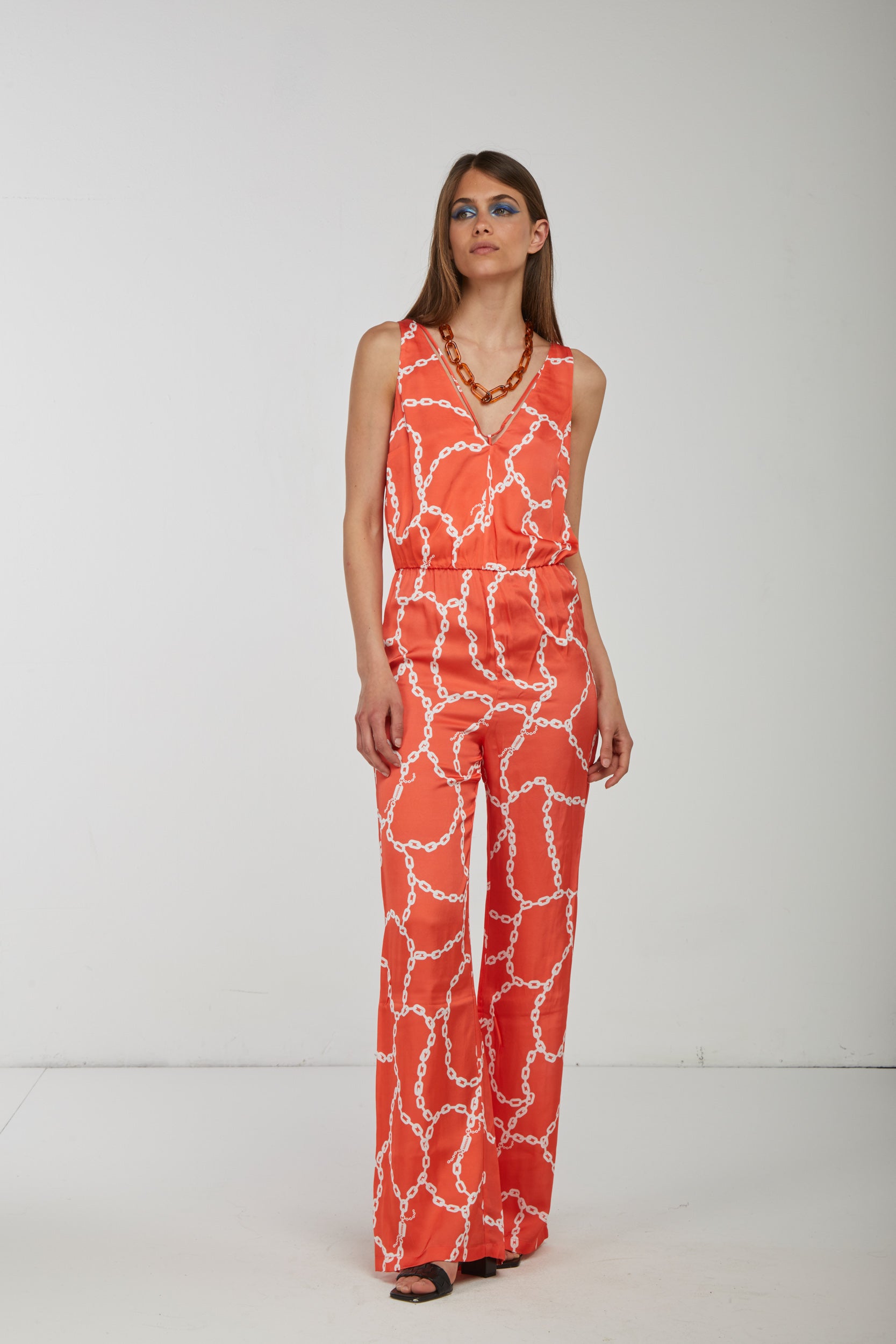 PATRIZIA PEPE Jumpsuit mit Kettenprint