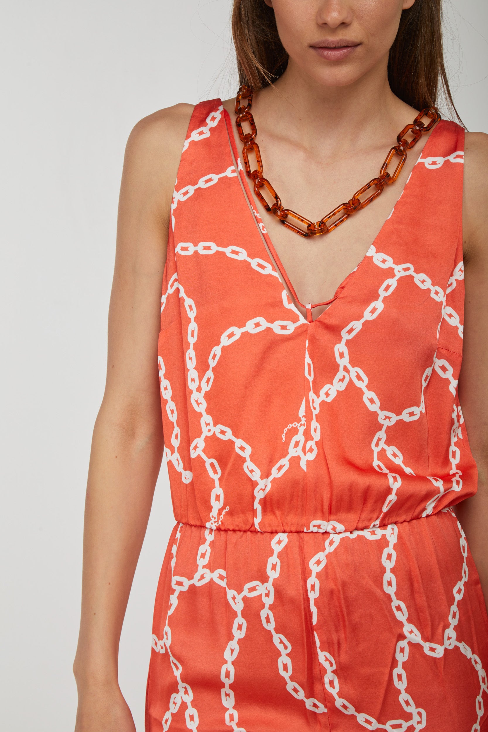 PATRIZIA PEPE Jumpsuit mit Kettenprint
