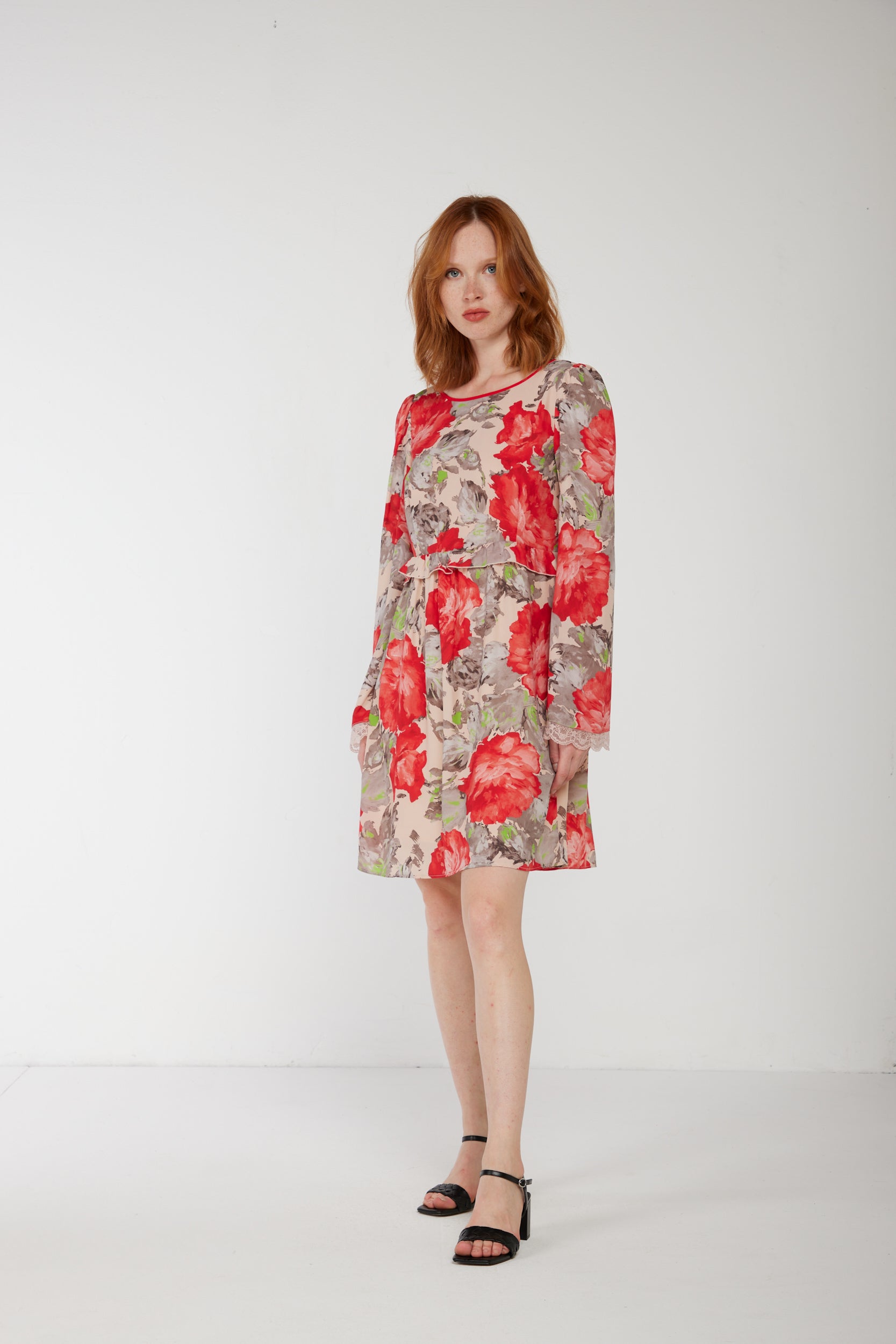 PATRIZIA PEPE Kleid mit Blumenmuster