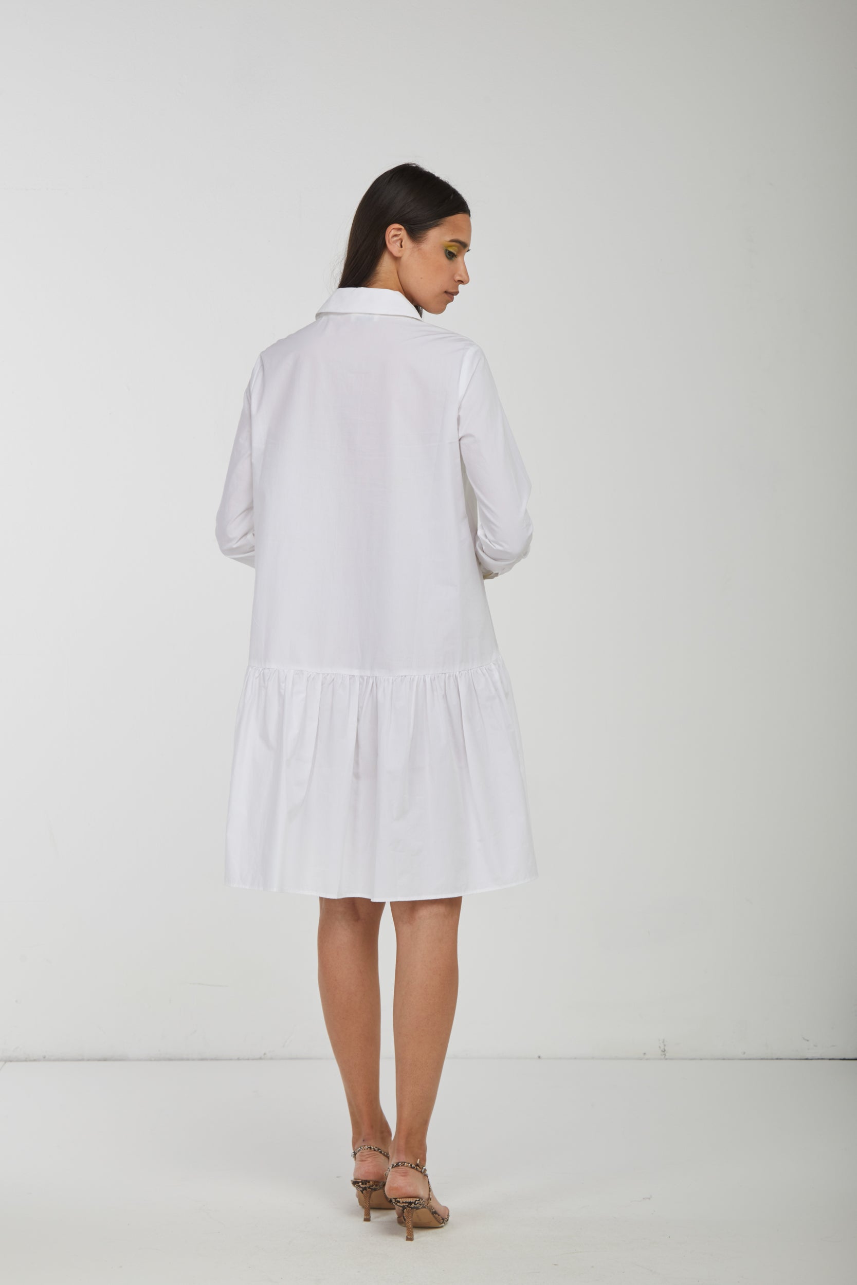 OTTOD'AME Weiße Hemdkleid