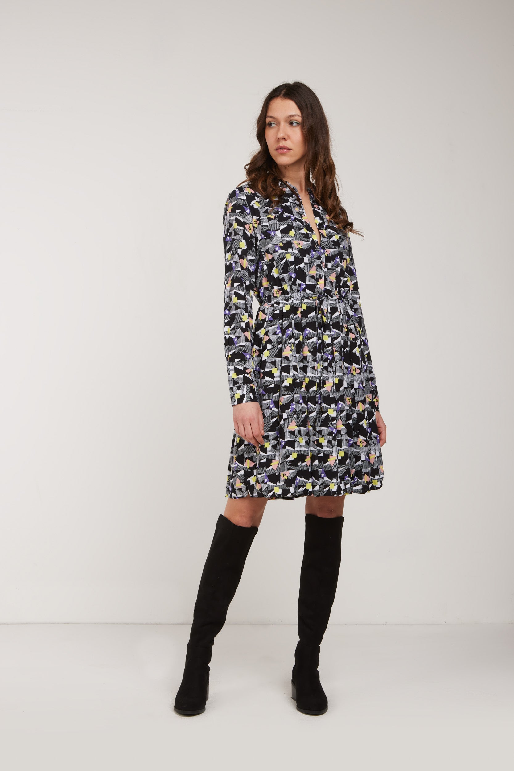LIU-JO Geometrisches Hemdkleid
