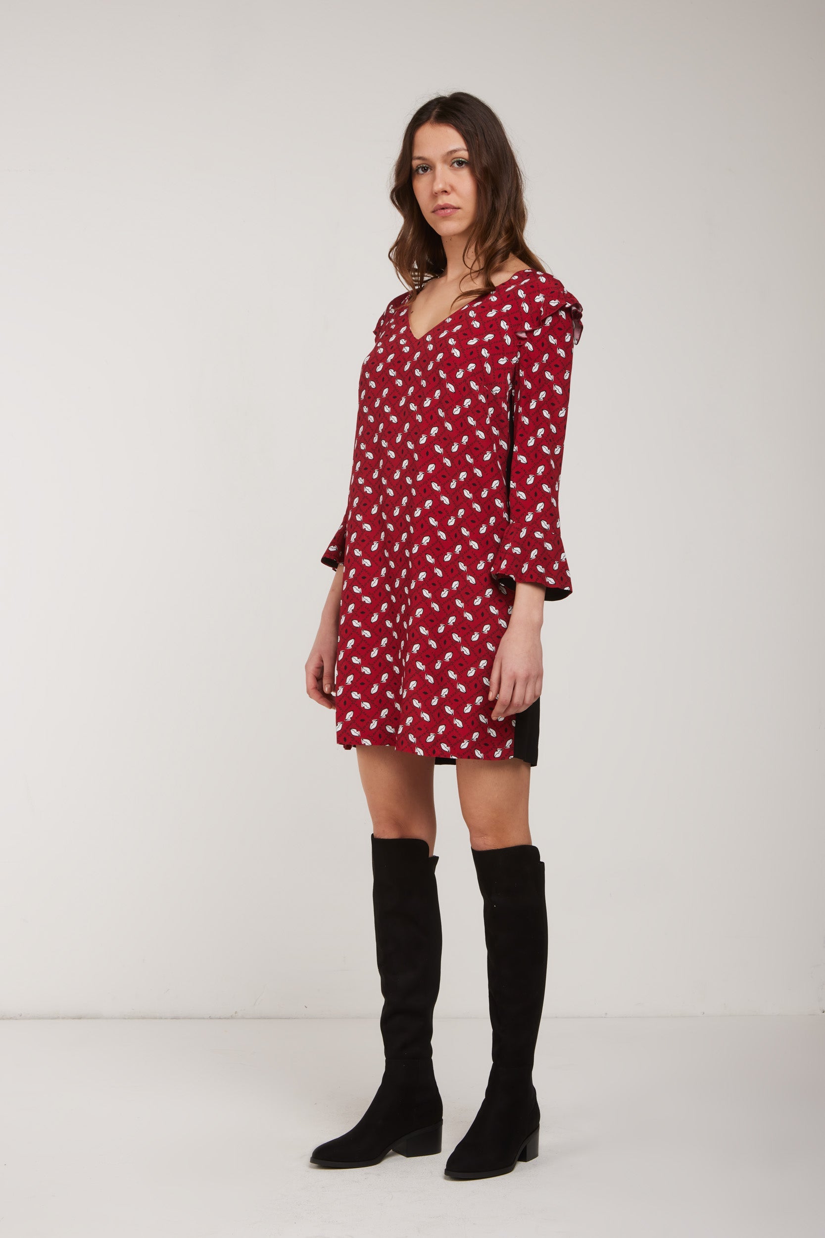 LIU-JO Rote Micro-Federkleid