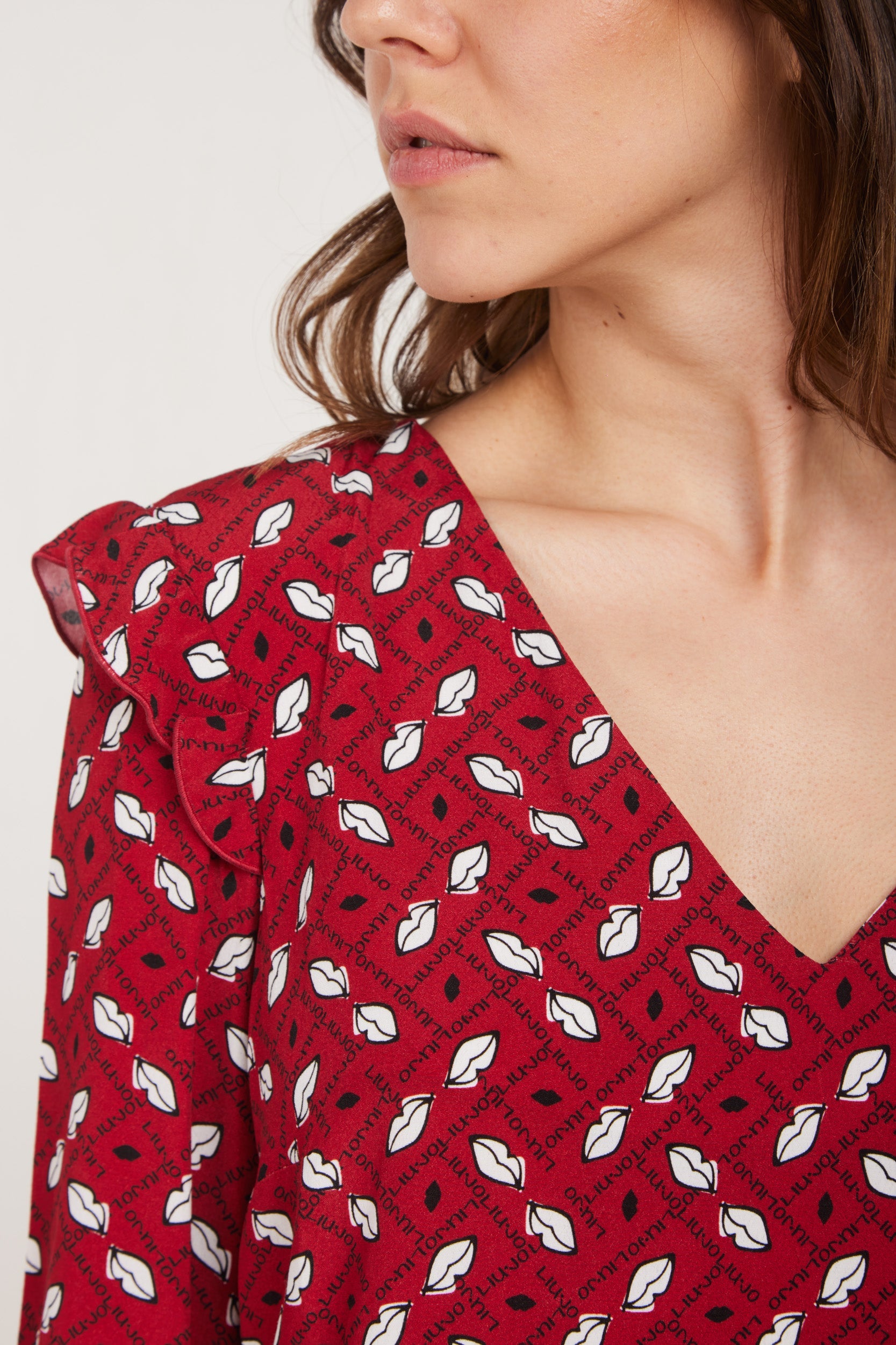 LIU-JO Rote Micro-Federkleid