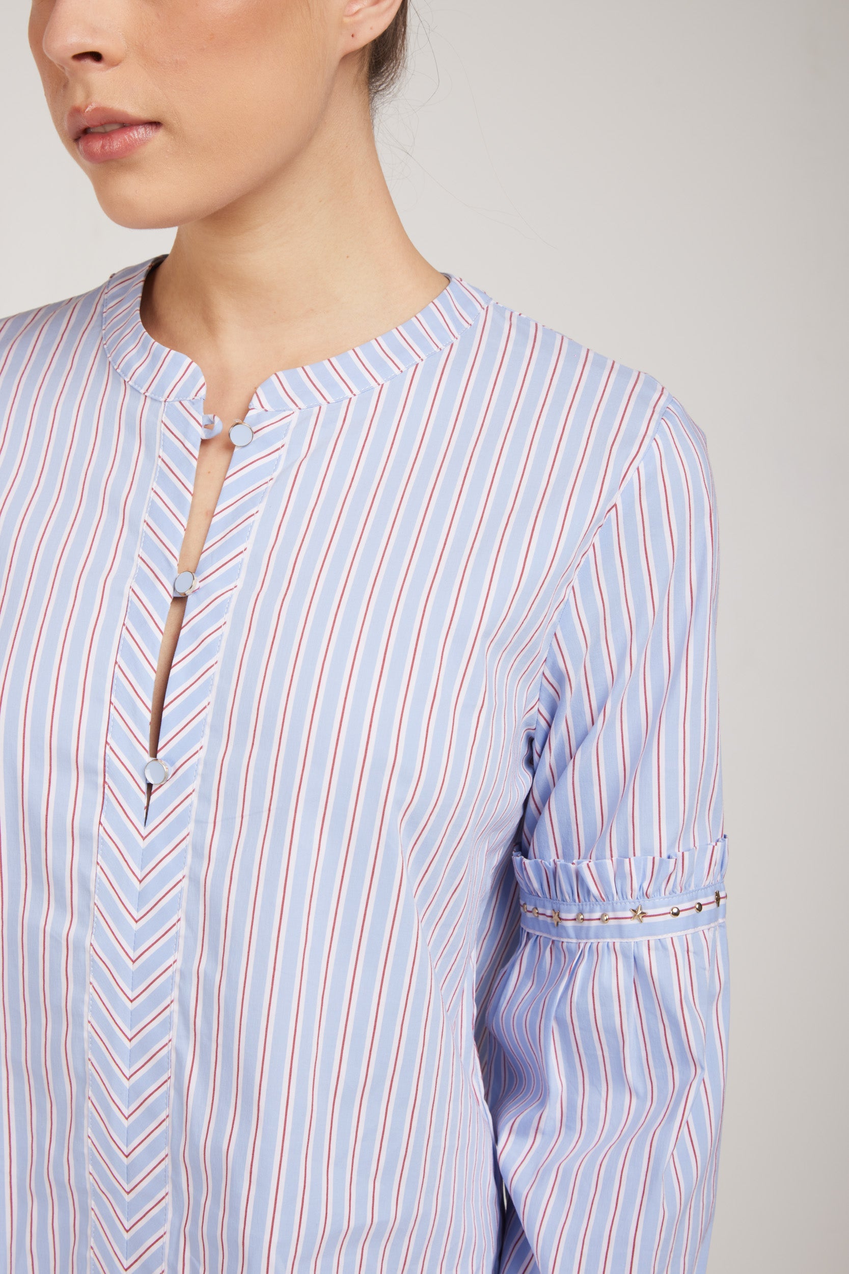 LIU-JO koreanisches gestreiftes Hemd