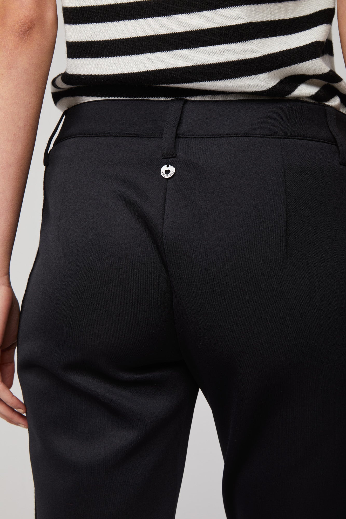 TWINSET Schwarz Hose mit geradem Bein