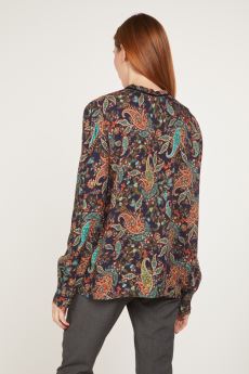 LIU-JO Bluse mit Paisley-Schleife