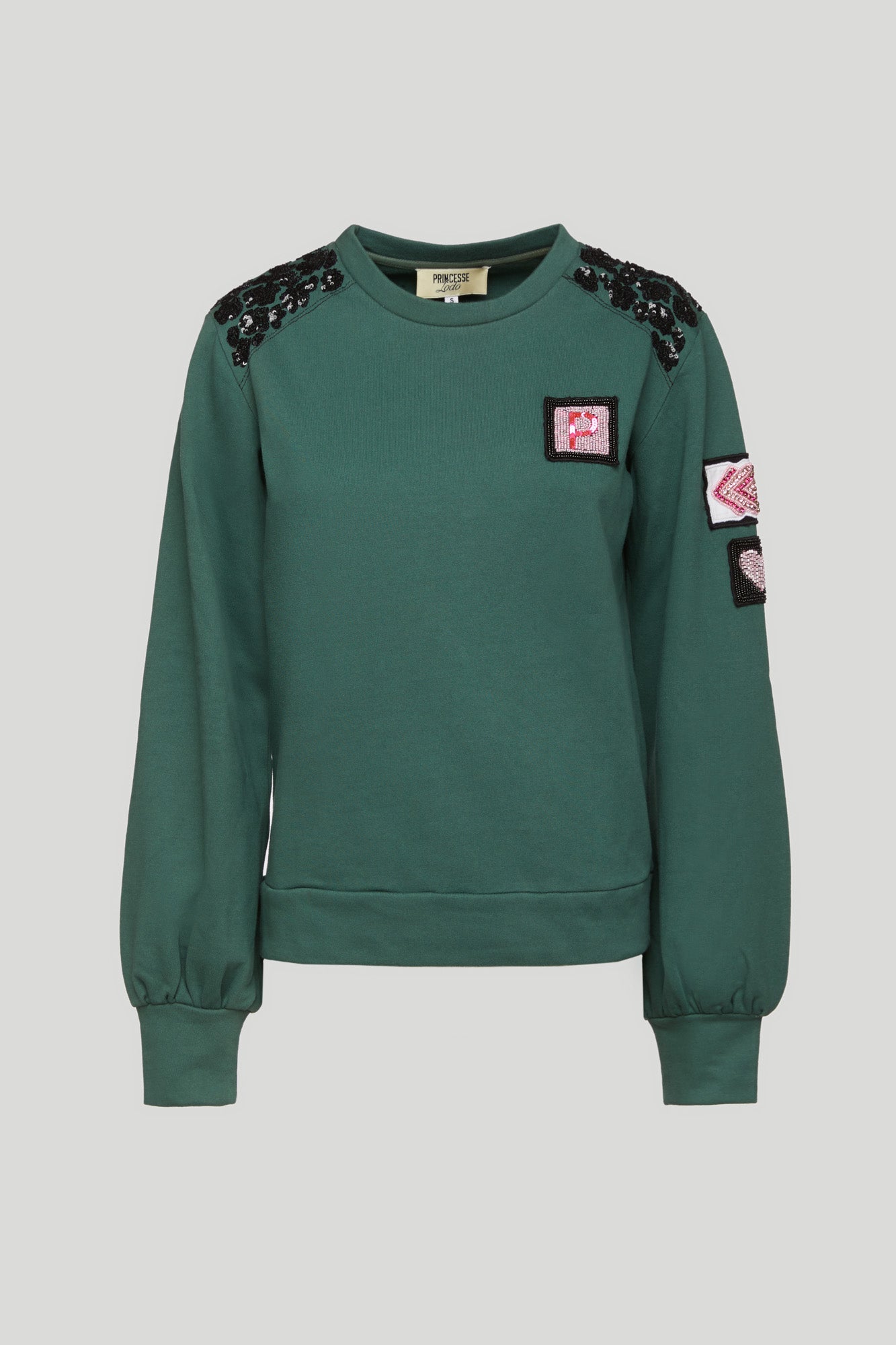 PRINZESSIN LODO Felpa Grüne Glitzer