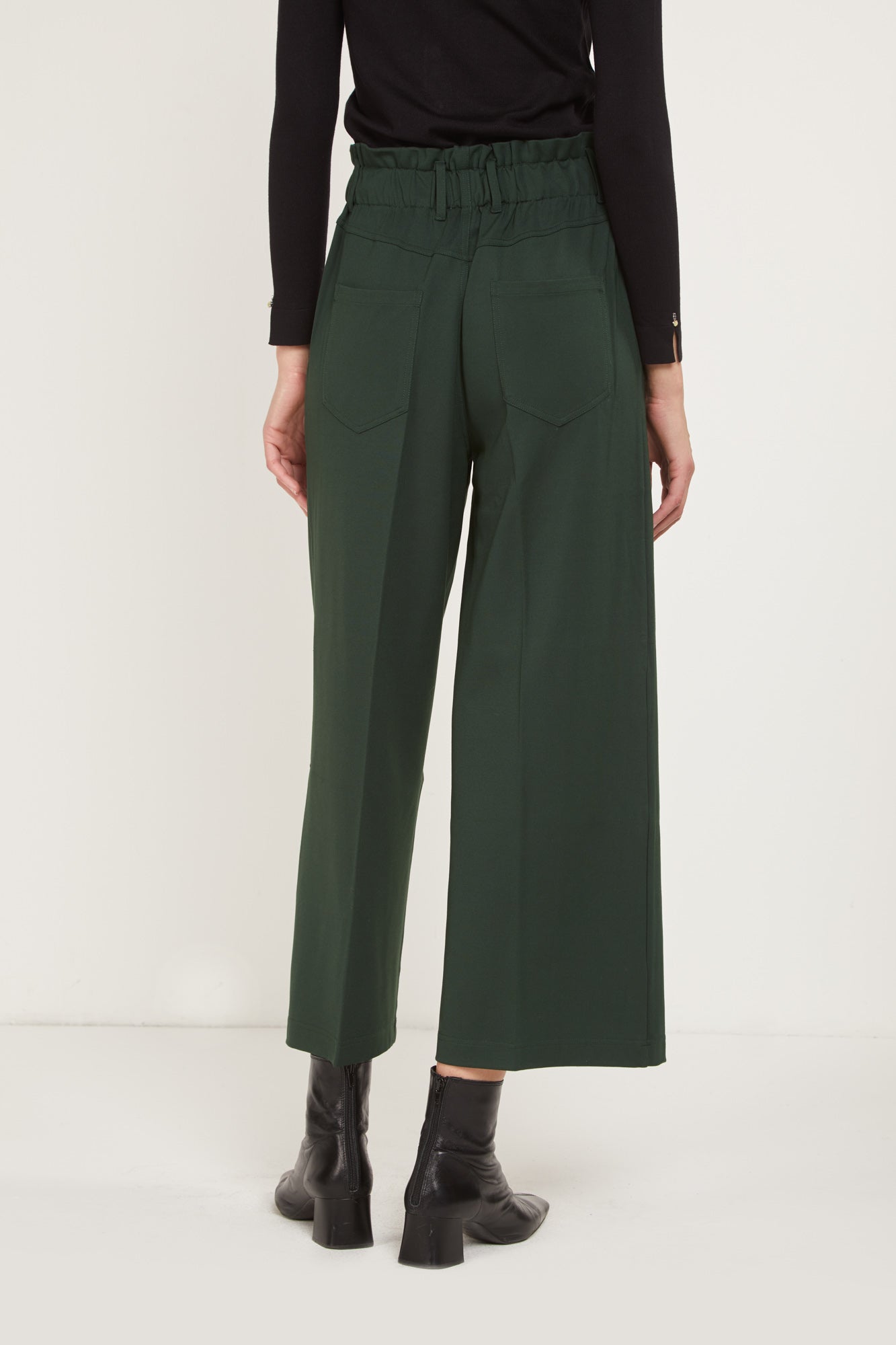 PRINCESSE LODO Grüne Baggy-Hose mit weitem Bein