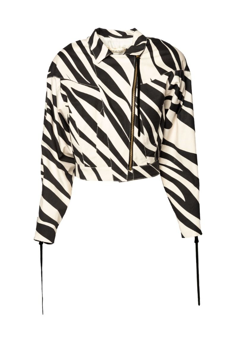 NINEMINUTES Kurze Zebrajacke