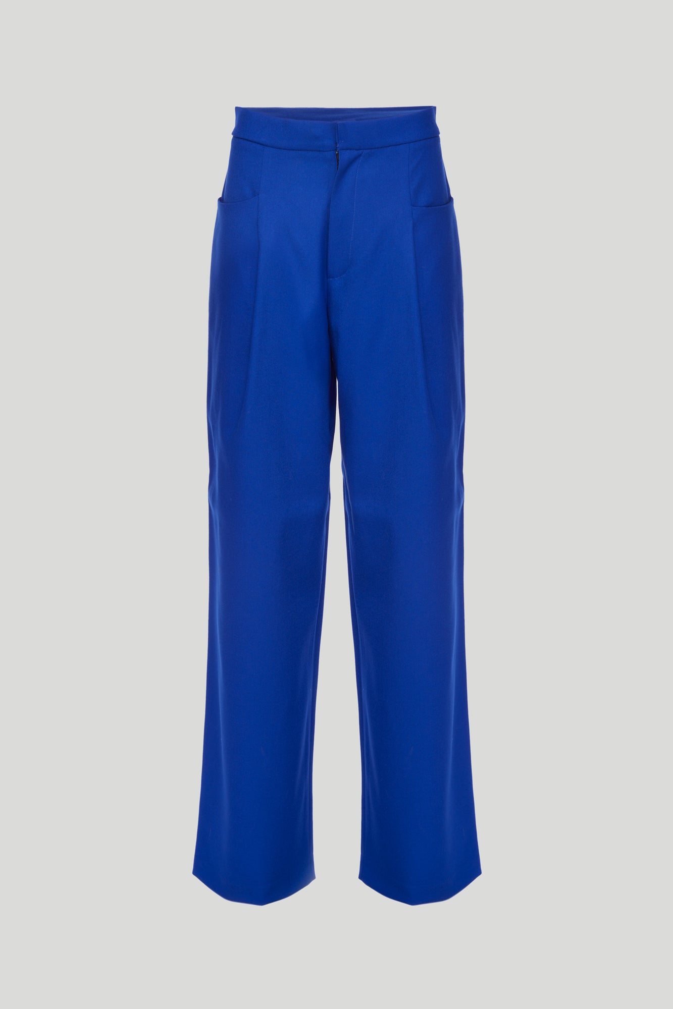 NINEMINUTES Hose The Crew Wool Blau