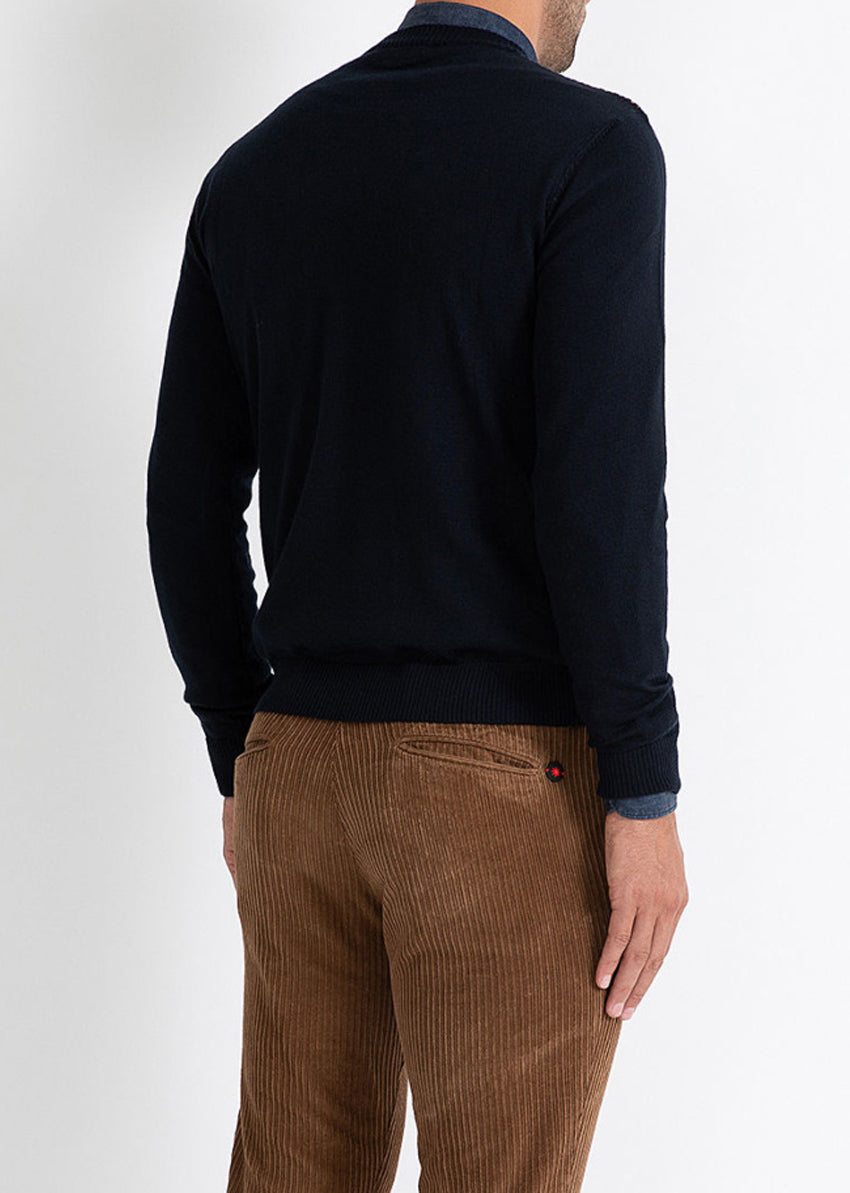 MANUEL RITZ Wollpullover mit Weberei