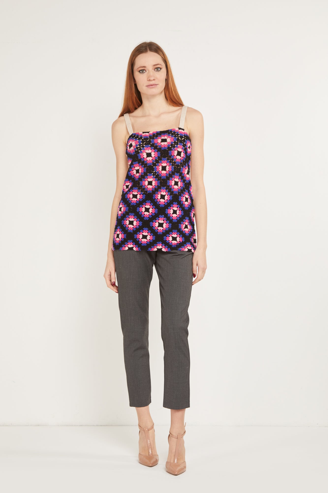 PRINCESSE LODO Top Crochet Fantasia Mehrfarbig