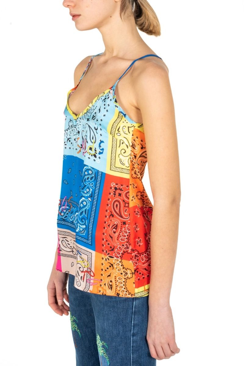 5PROGRESS Mehrfarbiges Tanktop mit Paisley-Print