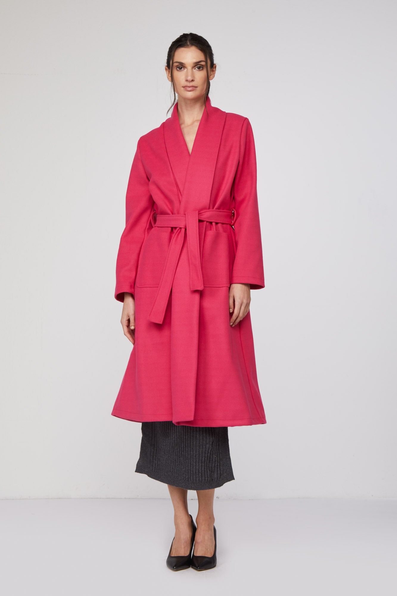 MANGANO Morgenmantel „Mara“ in Fuchsia
