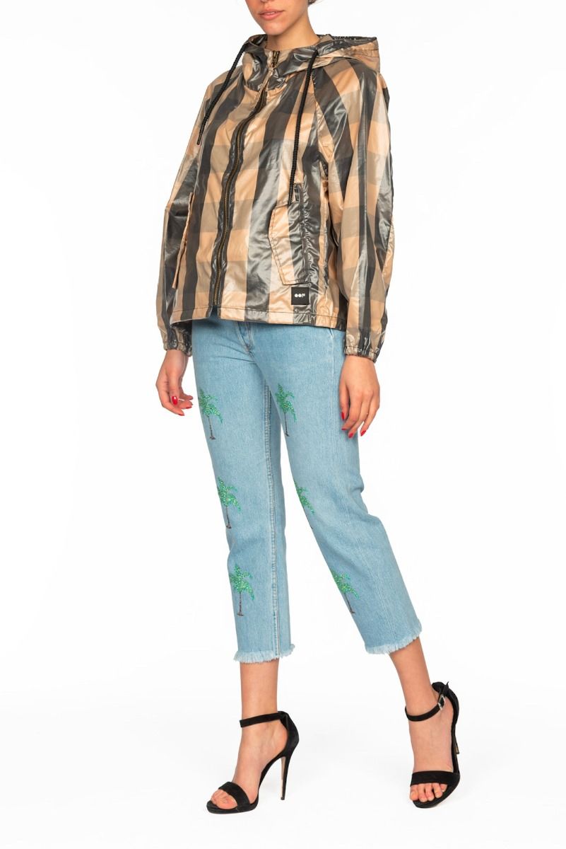 OOF WEAR Kurze karierte Jacke