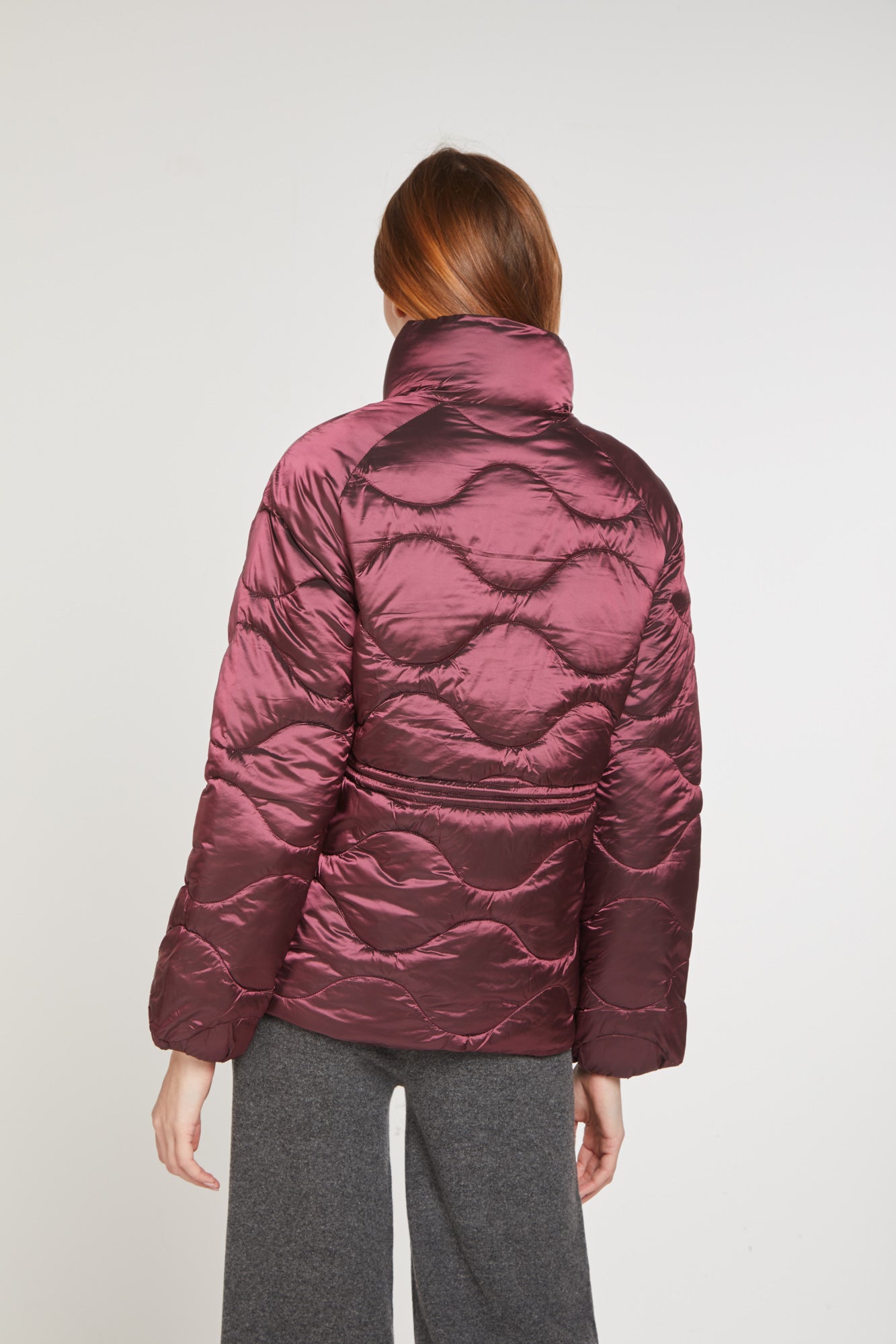 OOF WEAR Kurze wattierte Jacke Wein