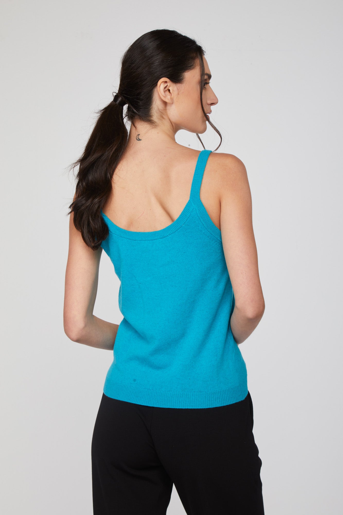 TWINSET Türkisfarbenes Strickoberteil