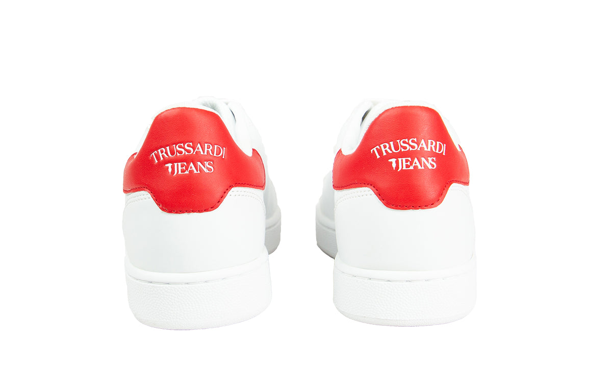 TRUSSARDI JEANS Rote bedruckte Turnschuhe