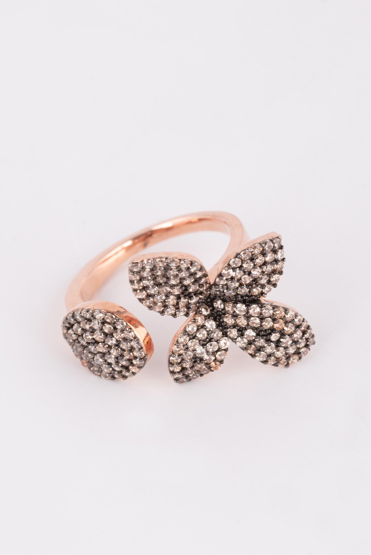 MELUSINA BIJOUX Blumen- und Tropfenring Rose?