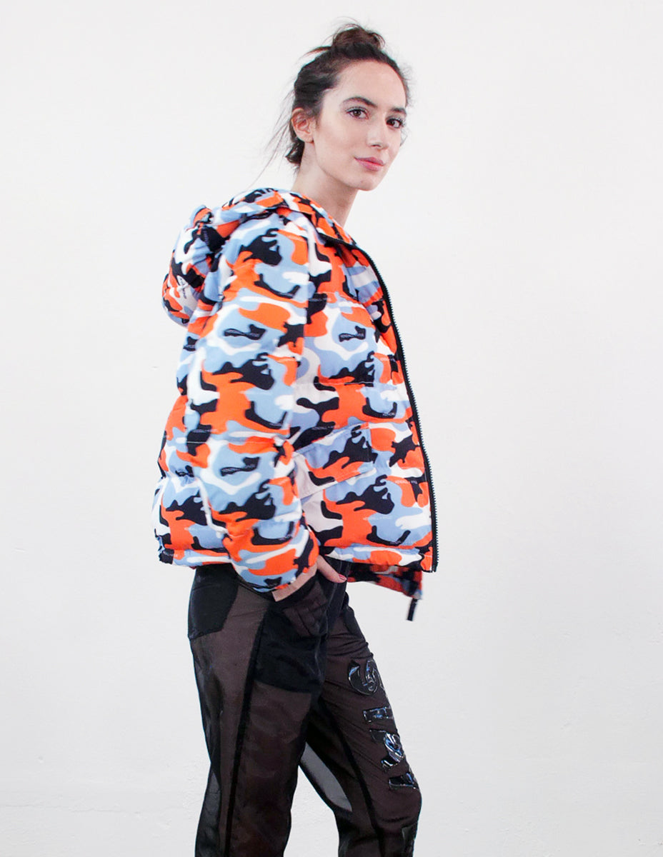 KENDALL AND KYLIE Daunenjacke mit Camouflage-Print