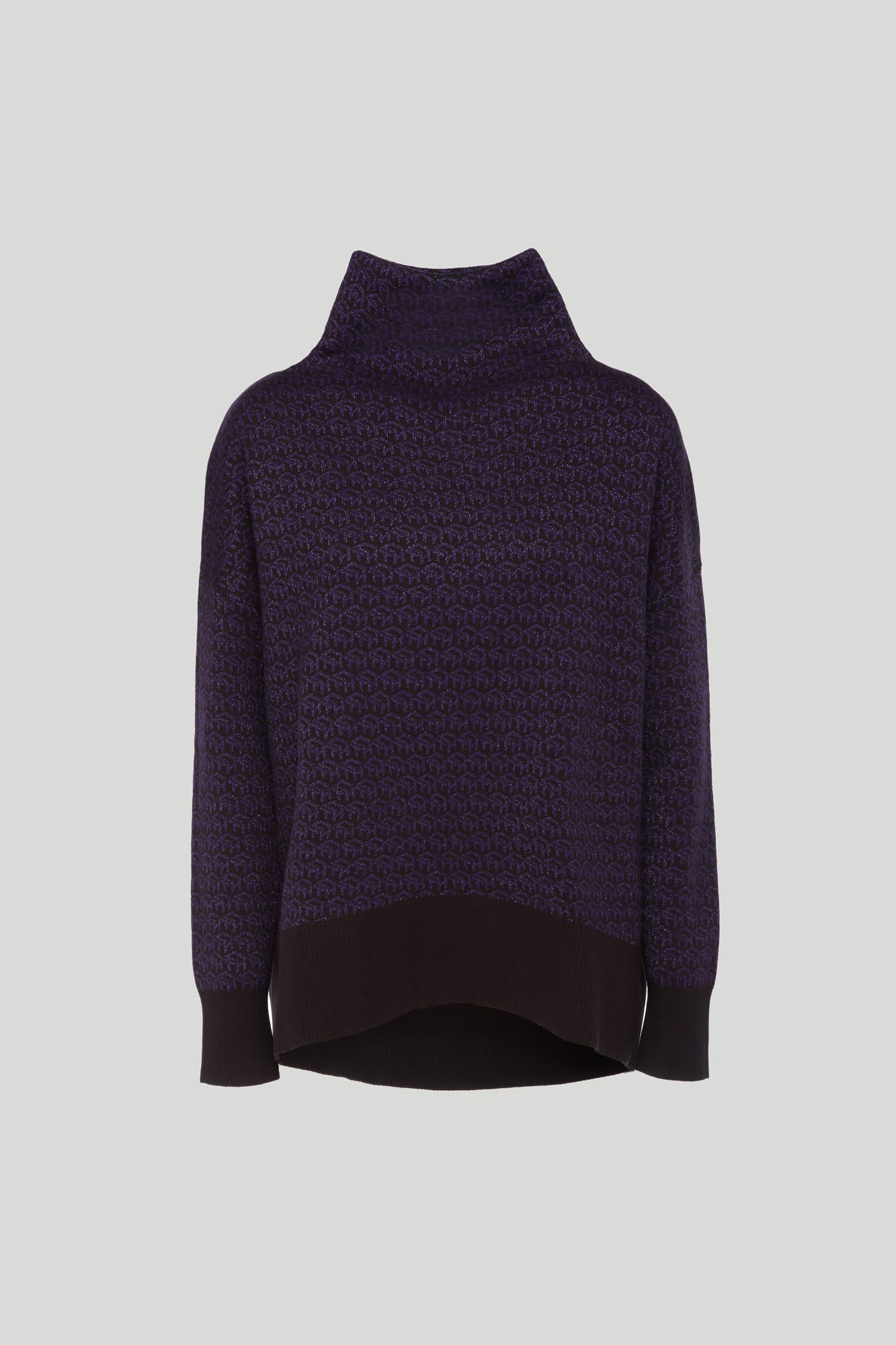 TOMMY HILFIGER Schwarz Rollkragenpullover mit Glitzermonogramm