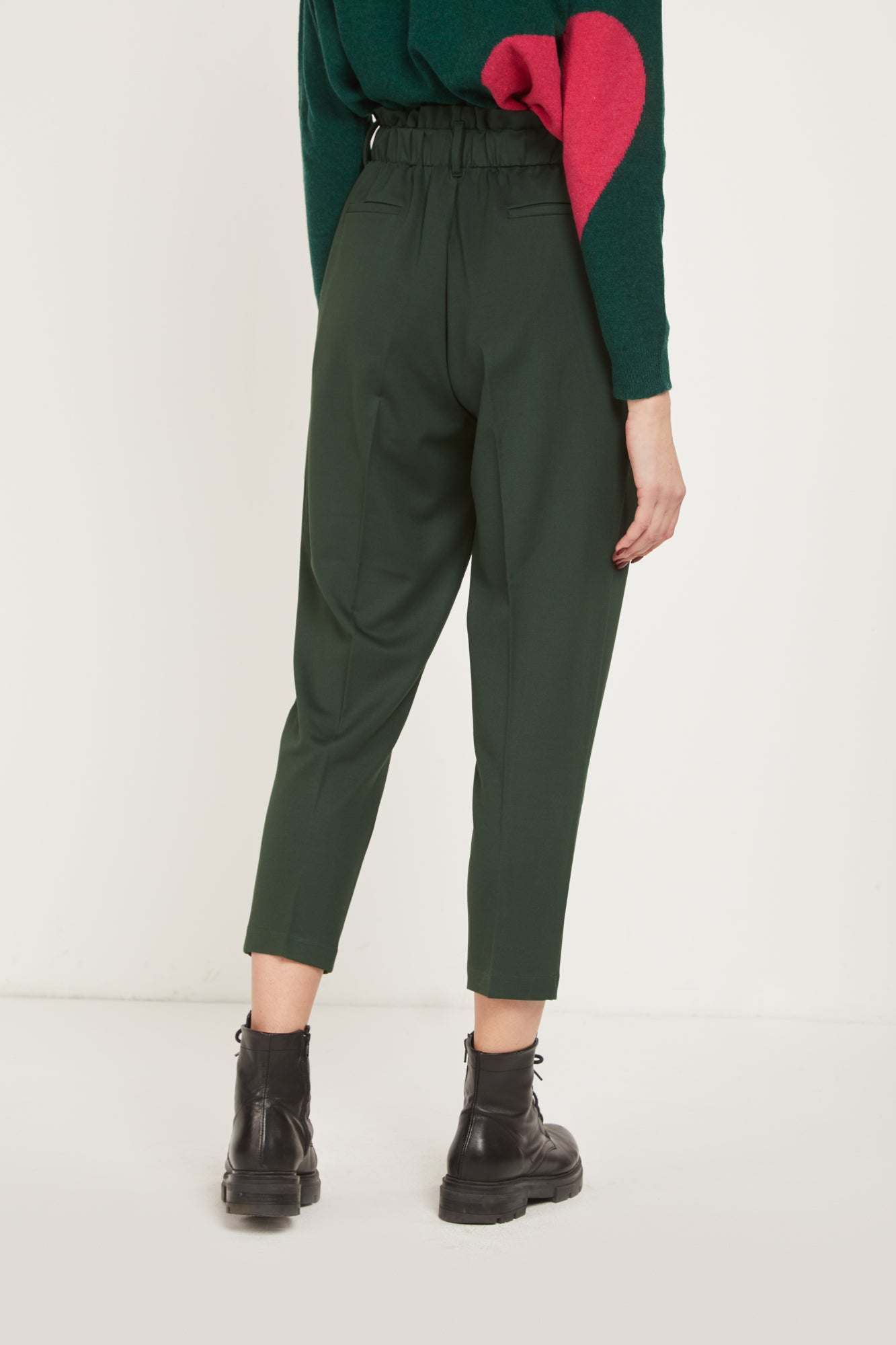 PRINCESSE LODO Baggy Grüne Hose mit schmalem Bein