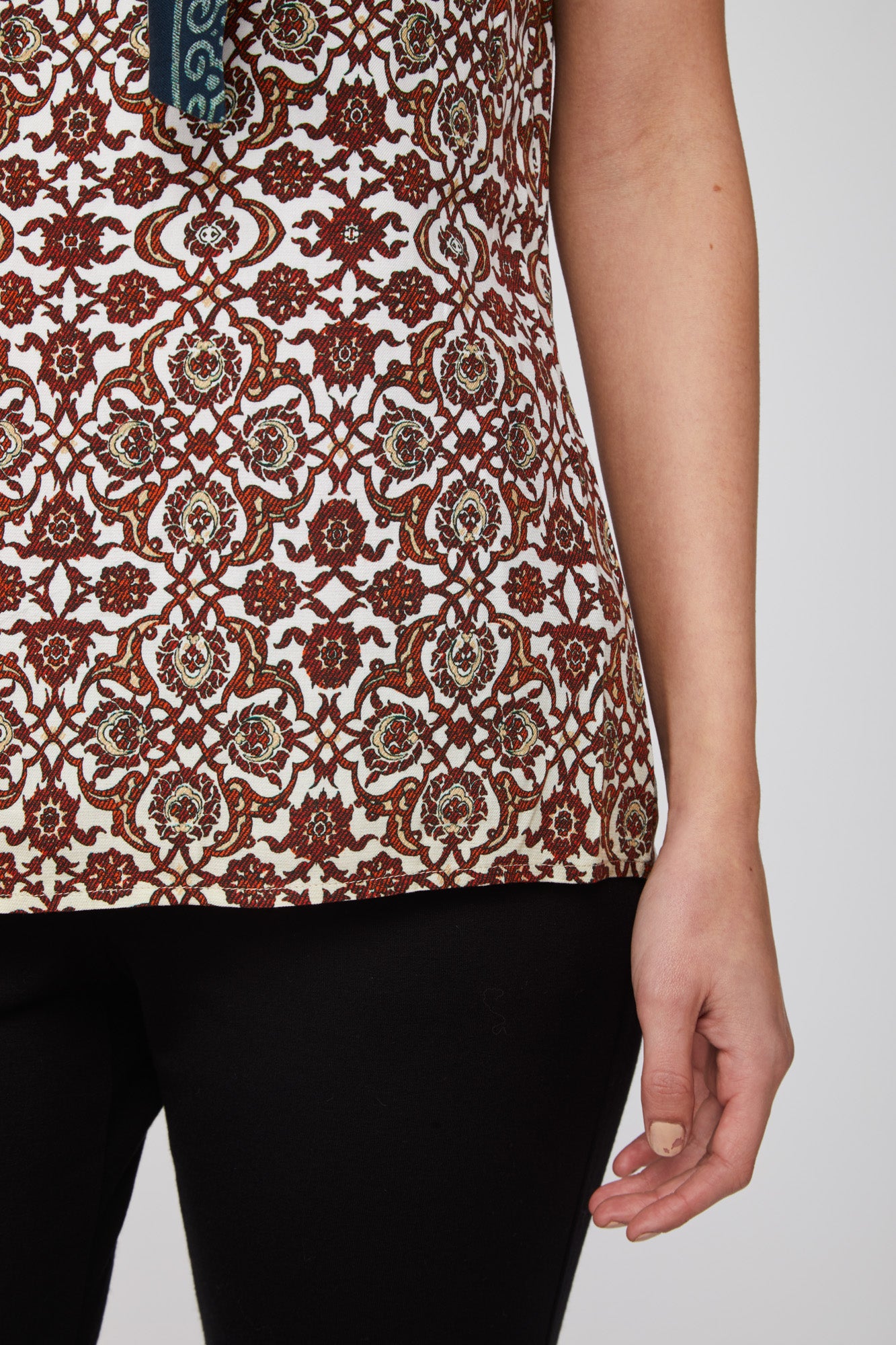 TWINSET bedruckte Bluse mit Schleife