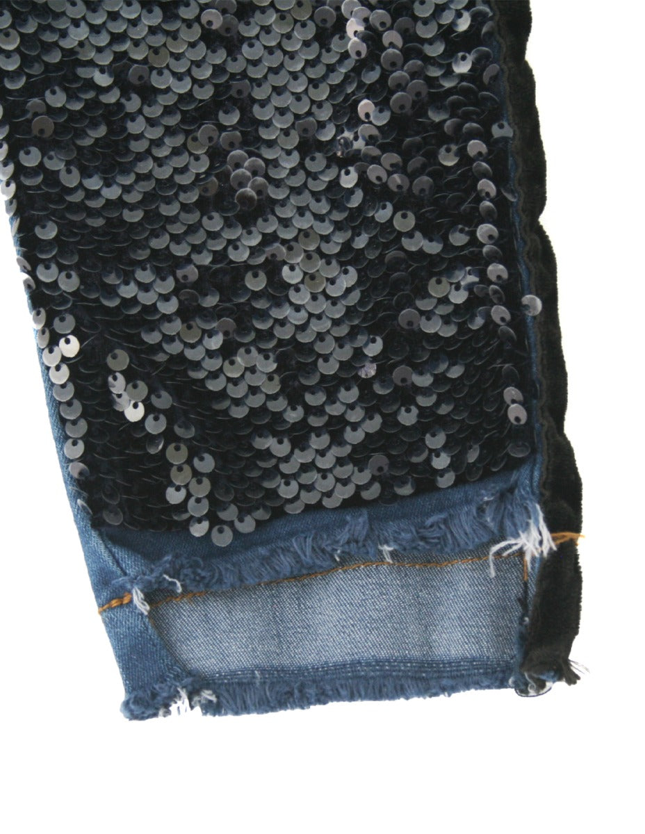 Twinset Girl Jeans Skinny mit Pailletten