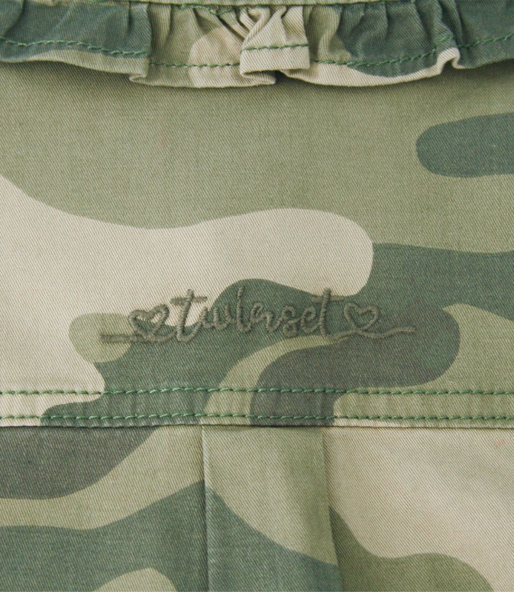 Twinset Girl Hemd mit Tarnmuster