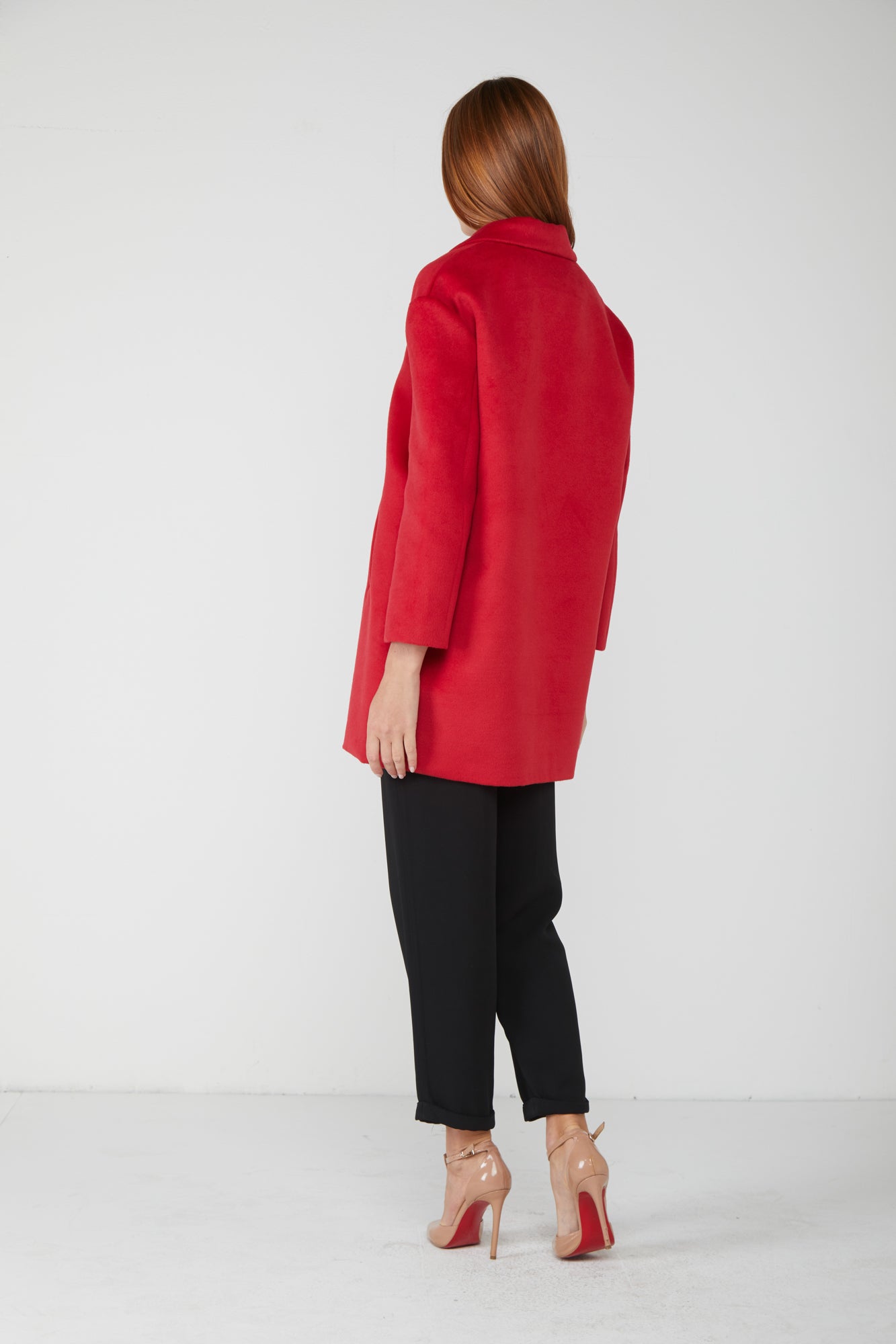 TOY G Rote einreihiger Mantel