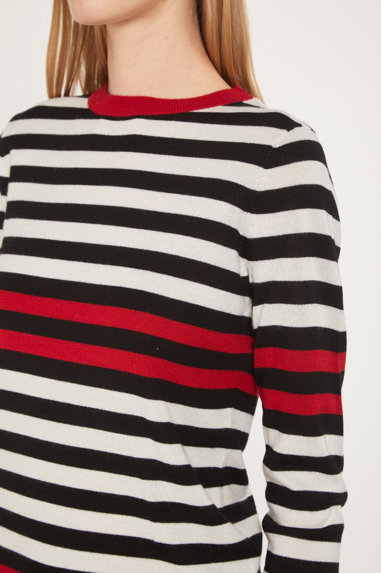 PRINCESSE LODO Horizontal gestreifter Pullover